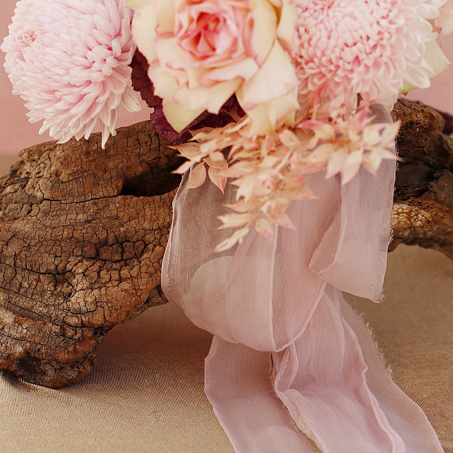 Cielo - Crinkle Mulberry Silk Ribbon