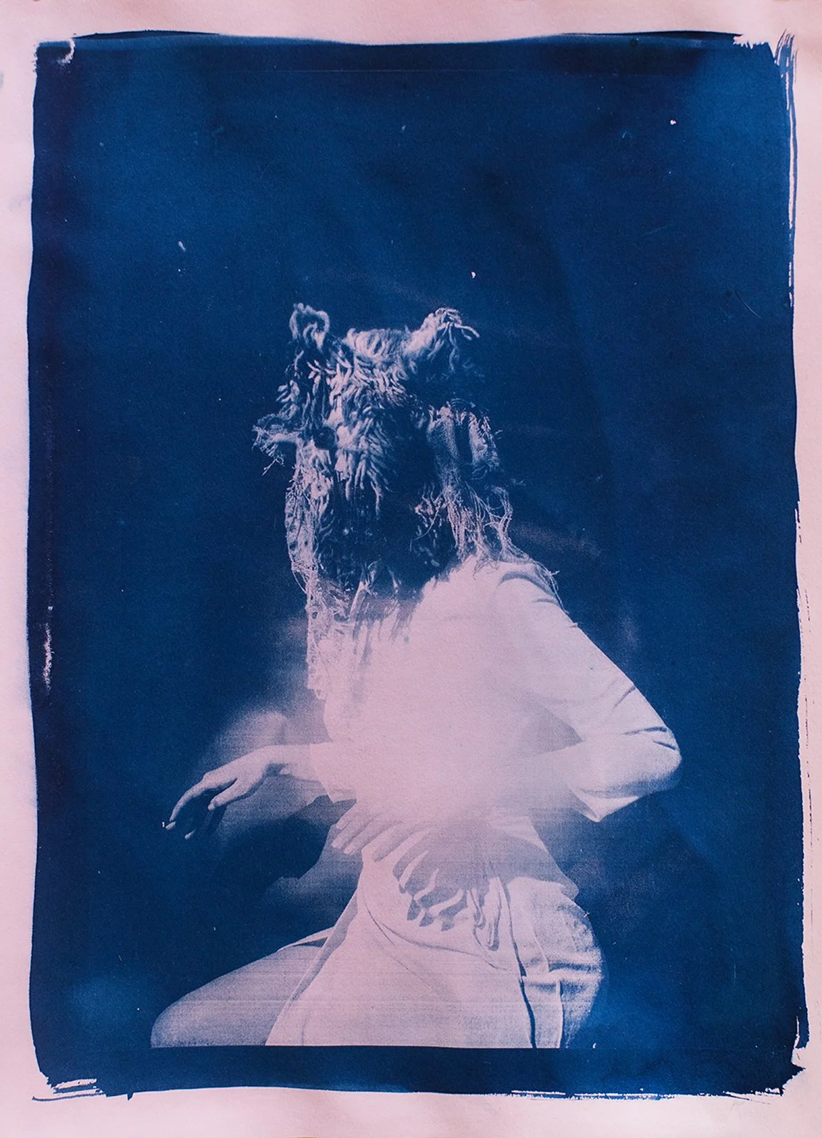 Cyanotype Selfportrait Andrea Ebener