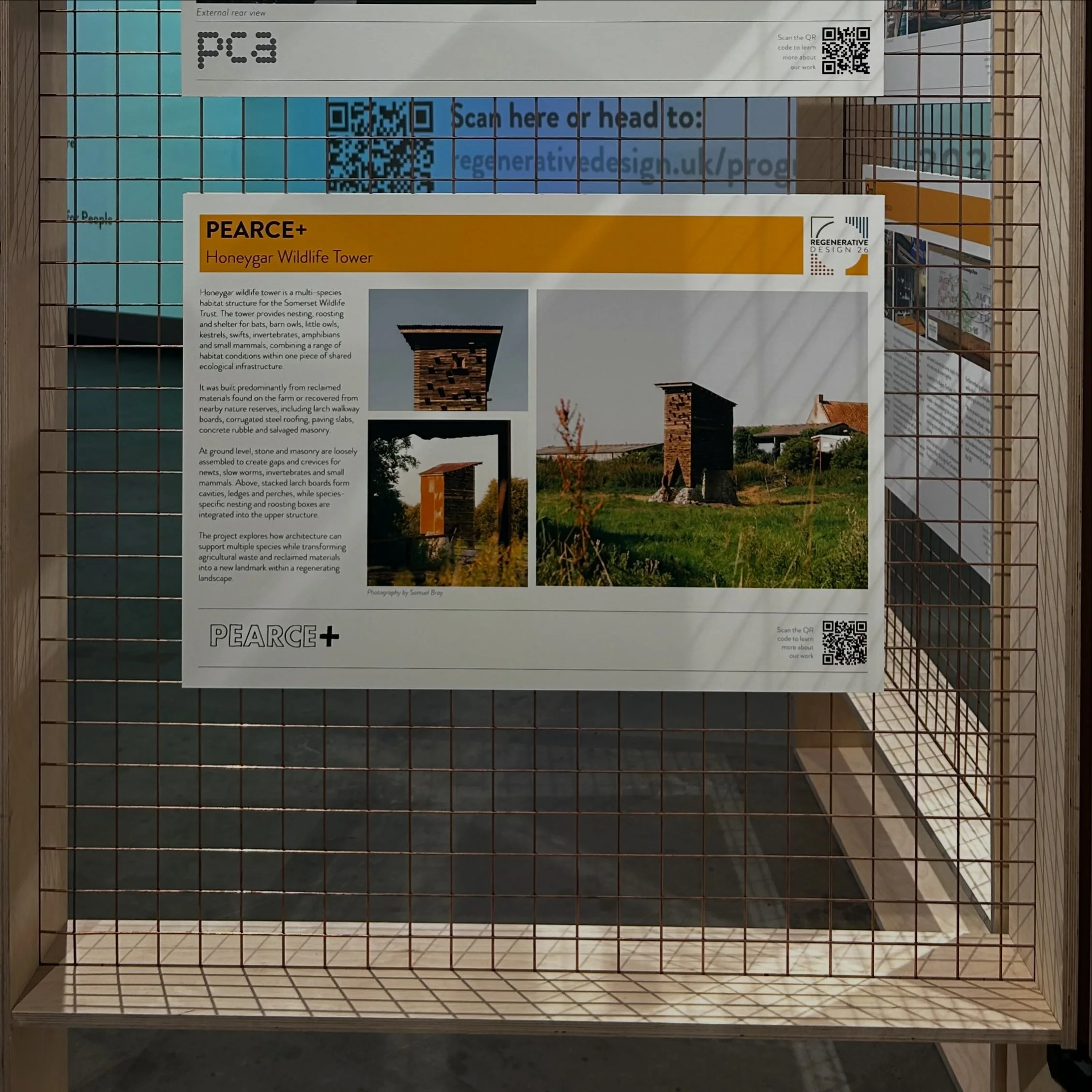 Great to be part of this year&rsquo;s Regenerative Architecture Index exhibition, currently on show at the Building Centre in London until the end of October organised by @arch_today 

You can see our Wildlife Tower, designed and built for Somerset W