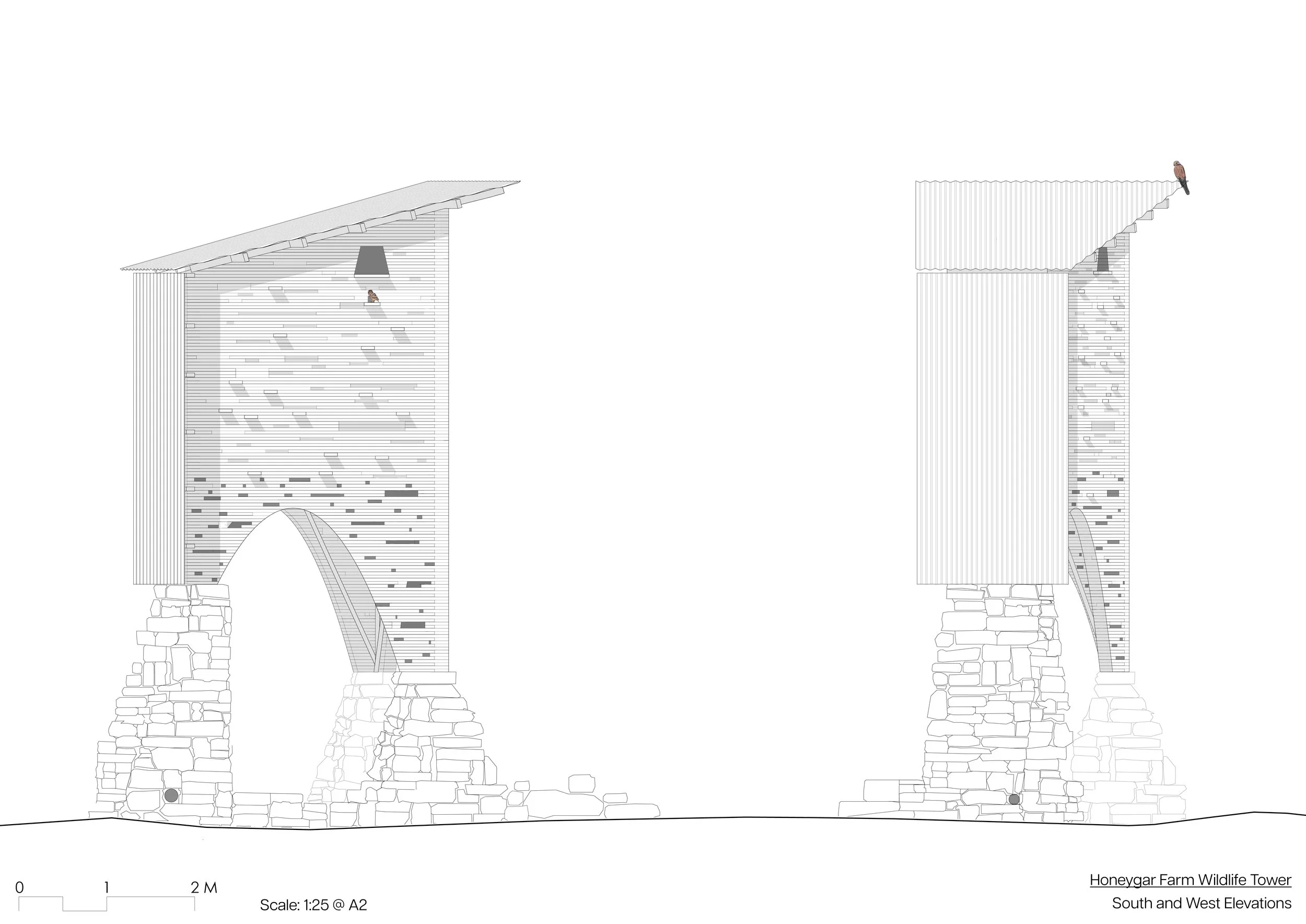 Honeygar Wildlife Tower_South and West Elevations.jpg