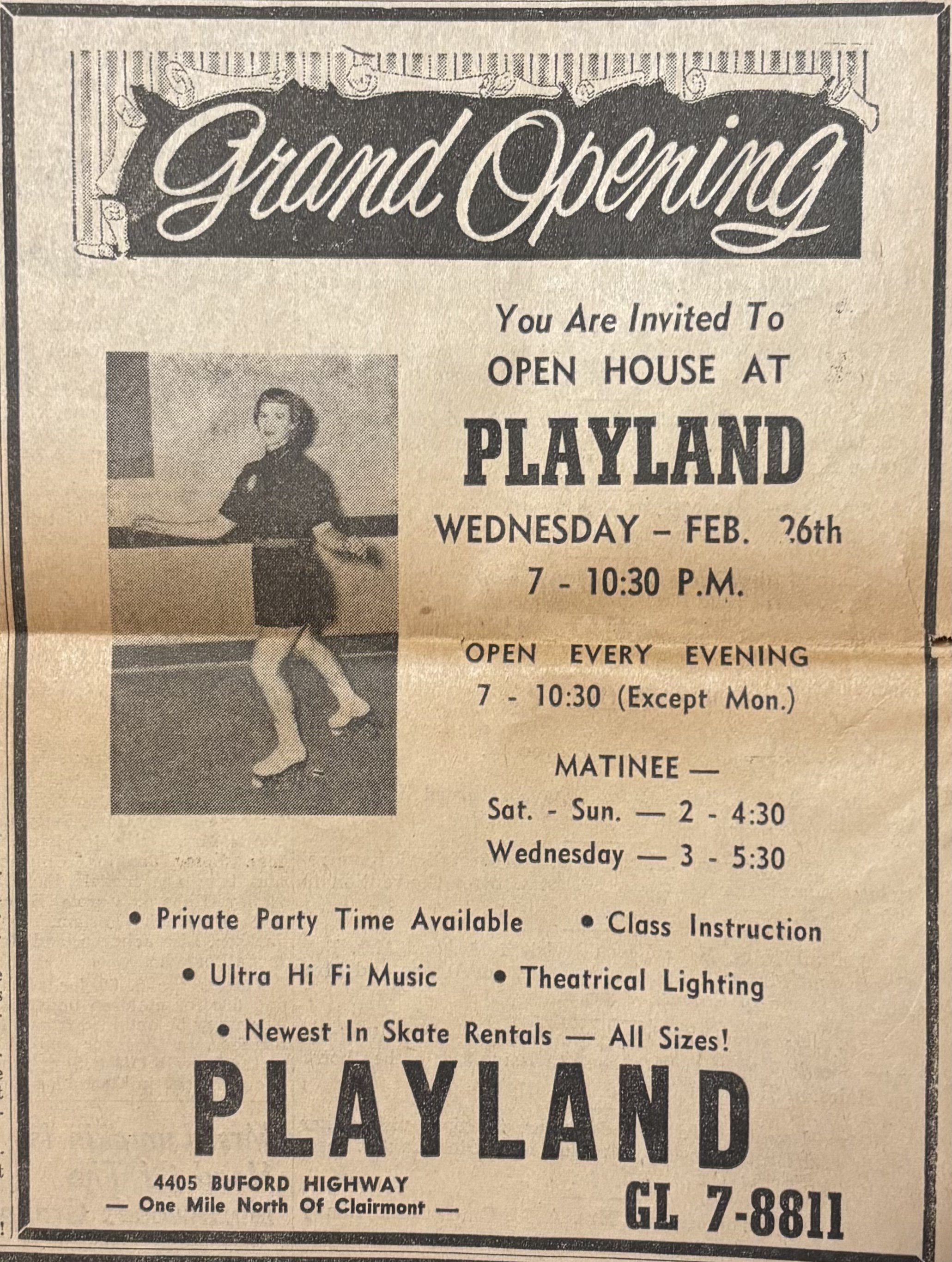 Playland roller skating on Buford Highway
