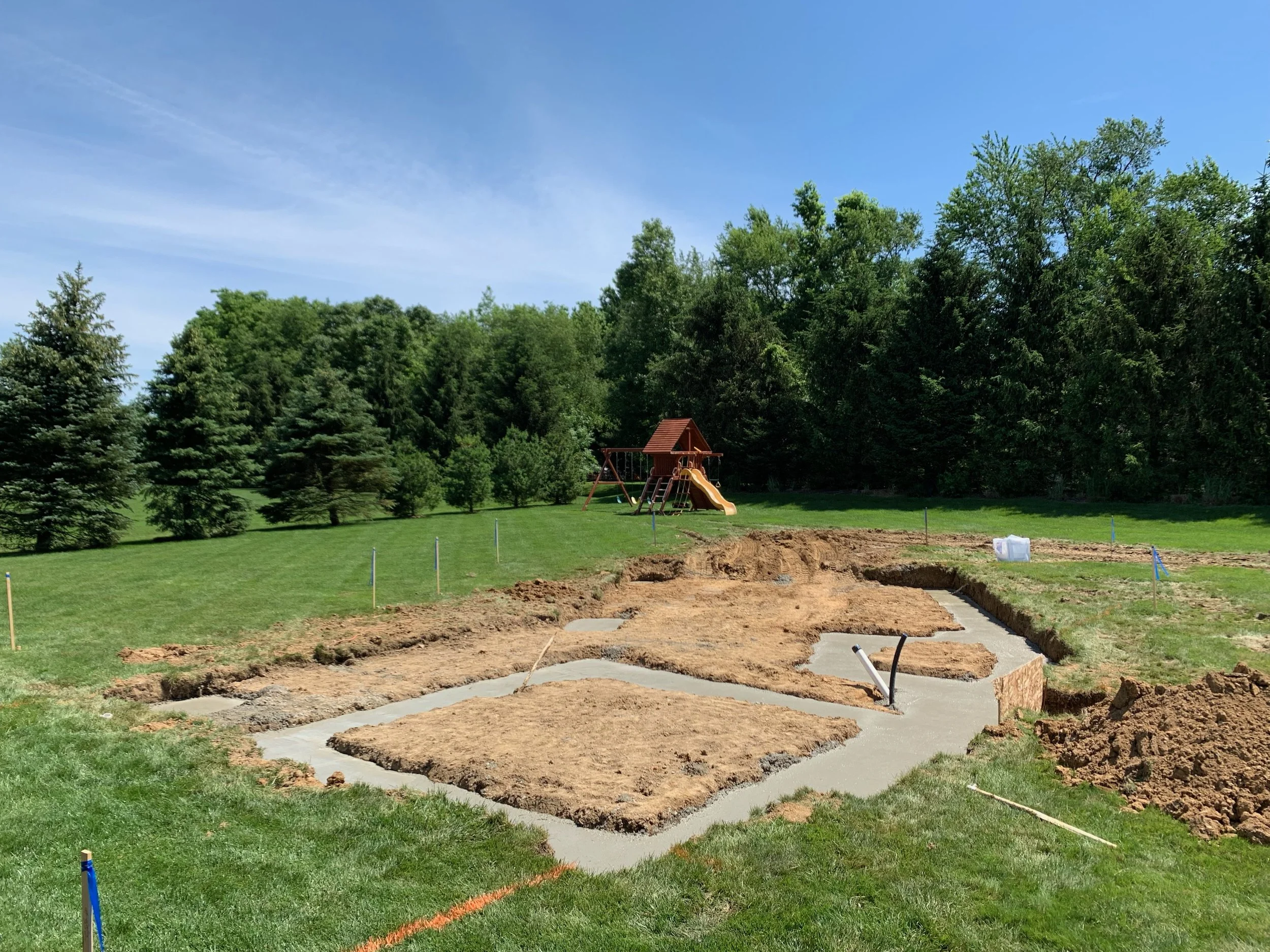 Pool House Footings