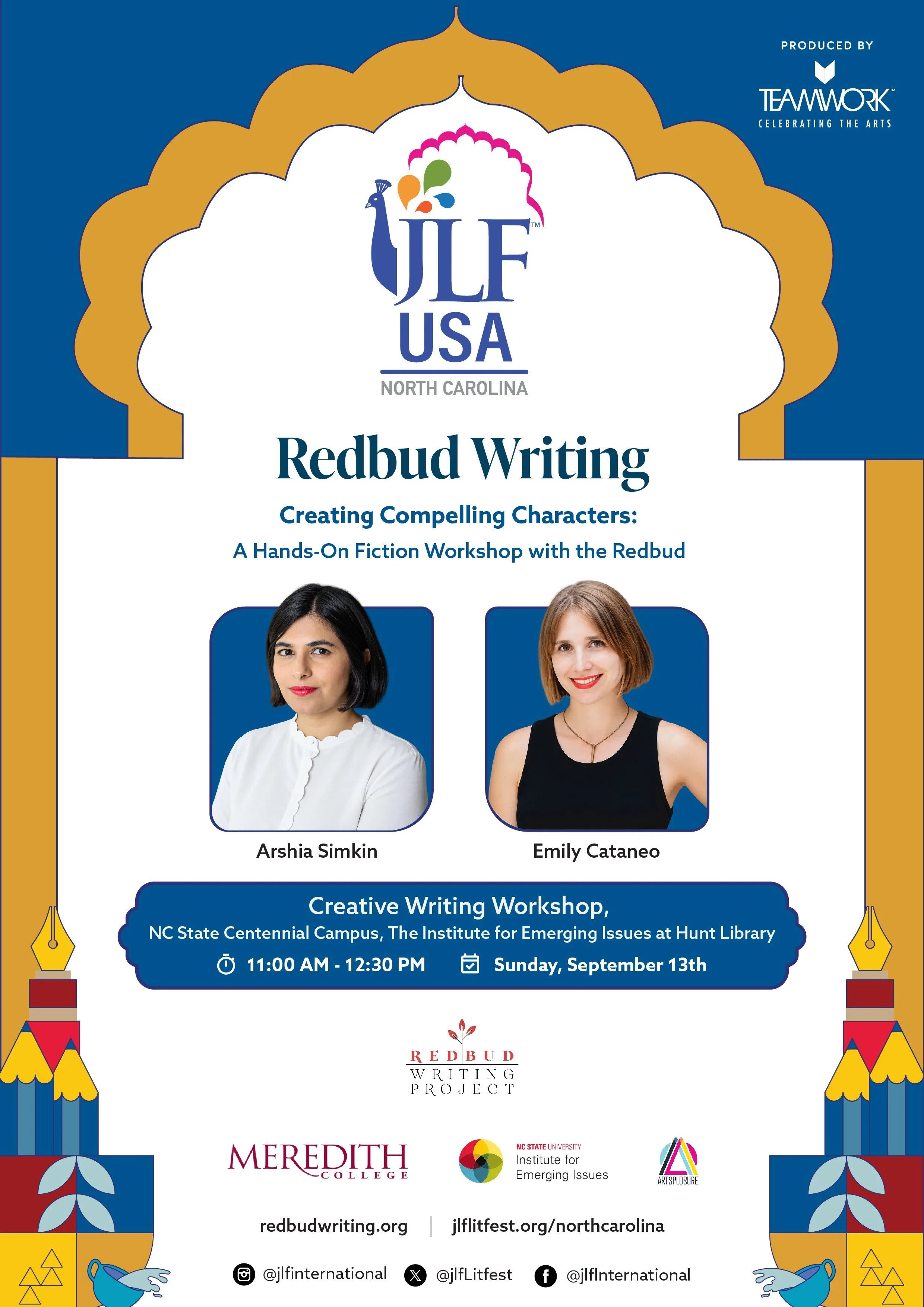 Redbud at JFL North Carolina (Jaipur Literary Festival)