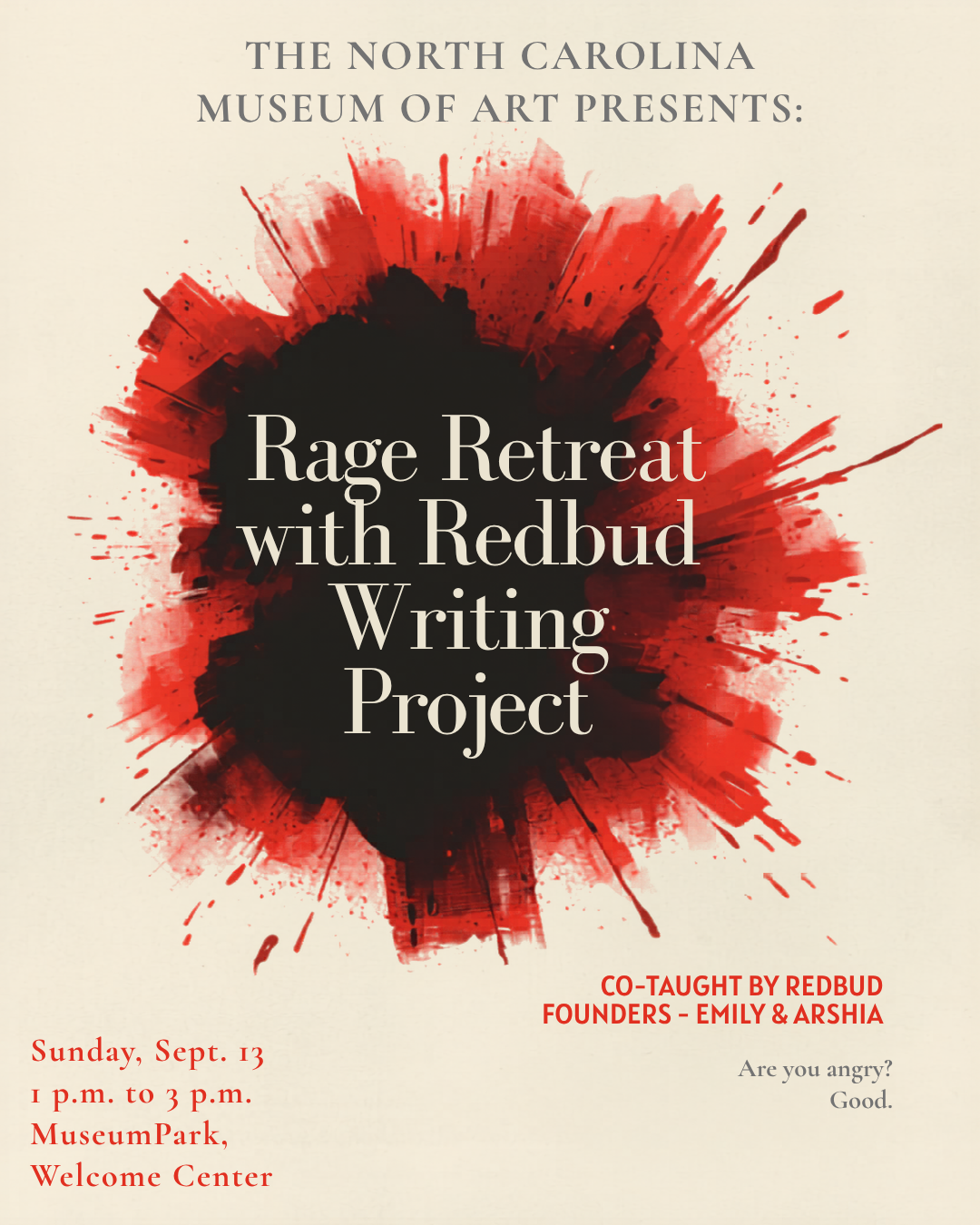 Rage Retreat at the NCMA