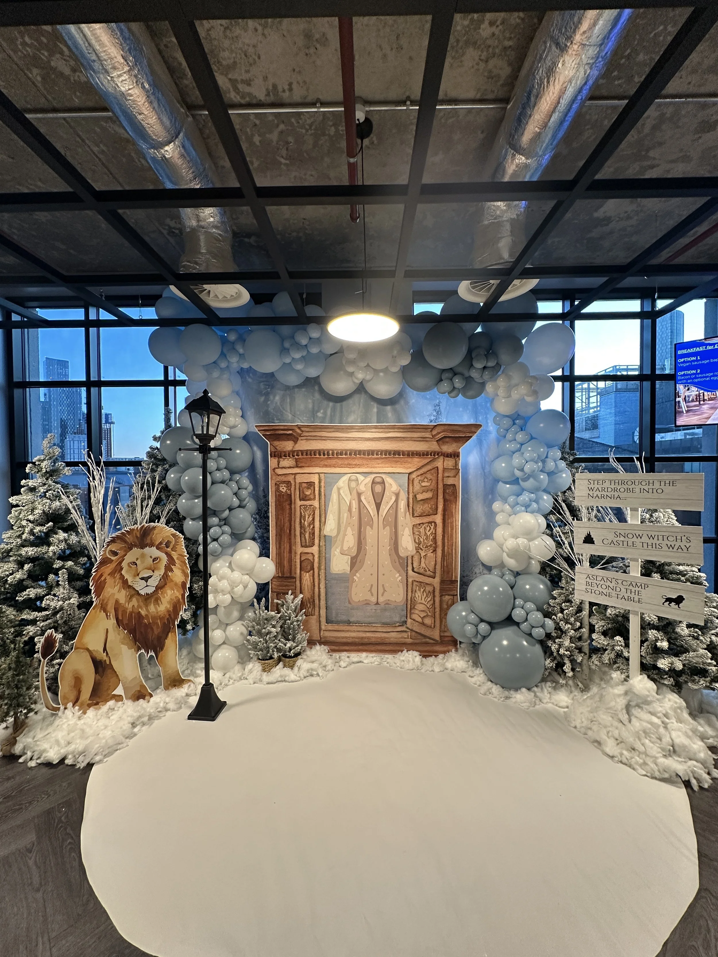 narnia christmas backdrop