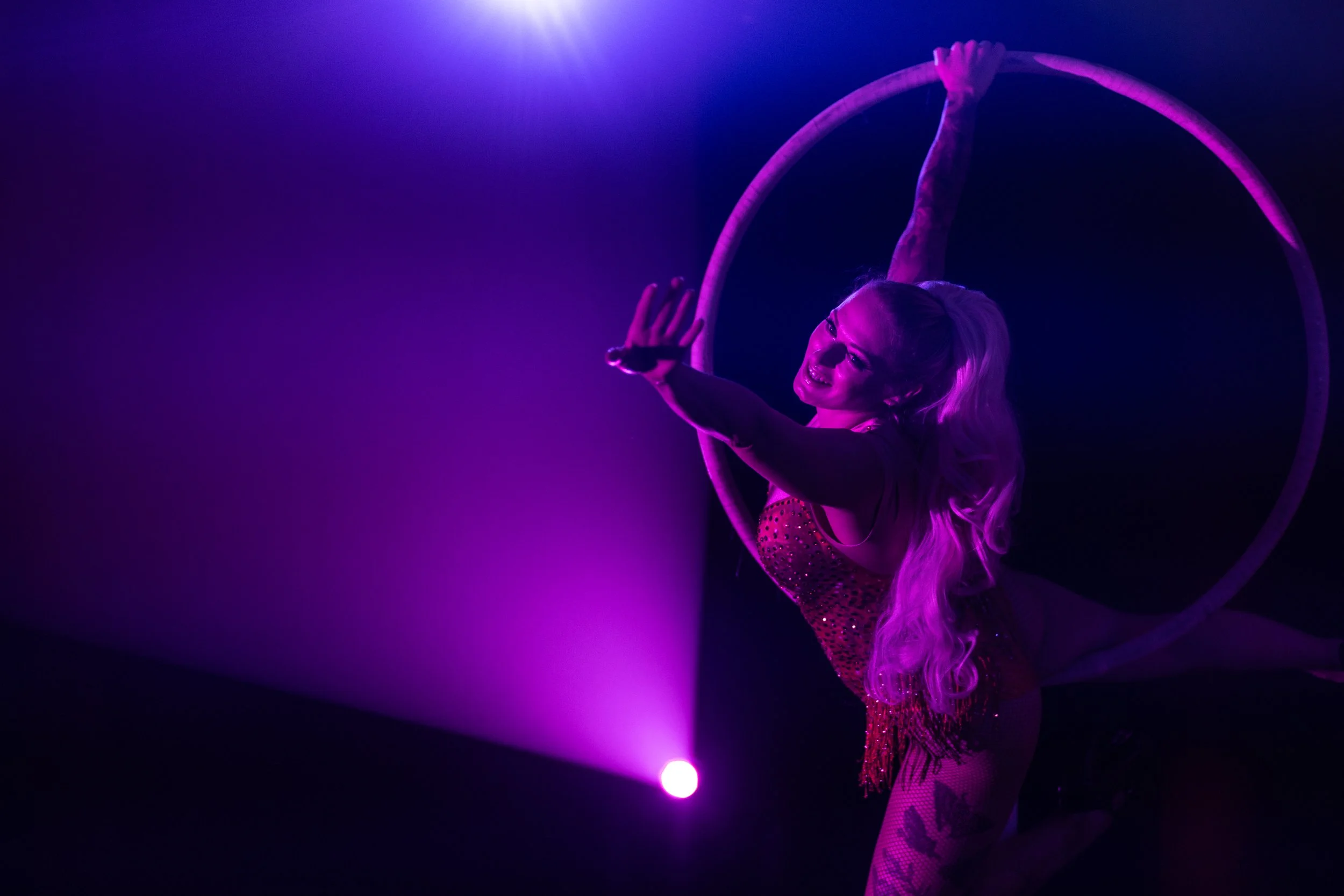 Circus performer cheshire