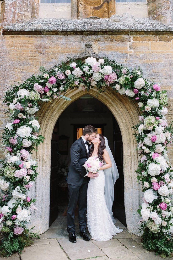 Flower Arch of Dreams Church Wedding Oxford