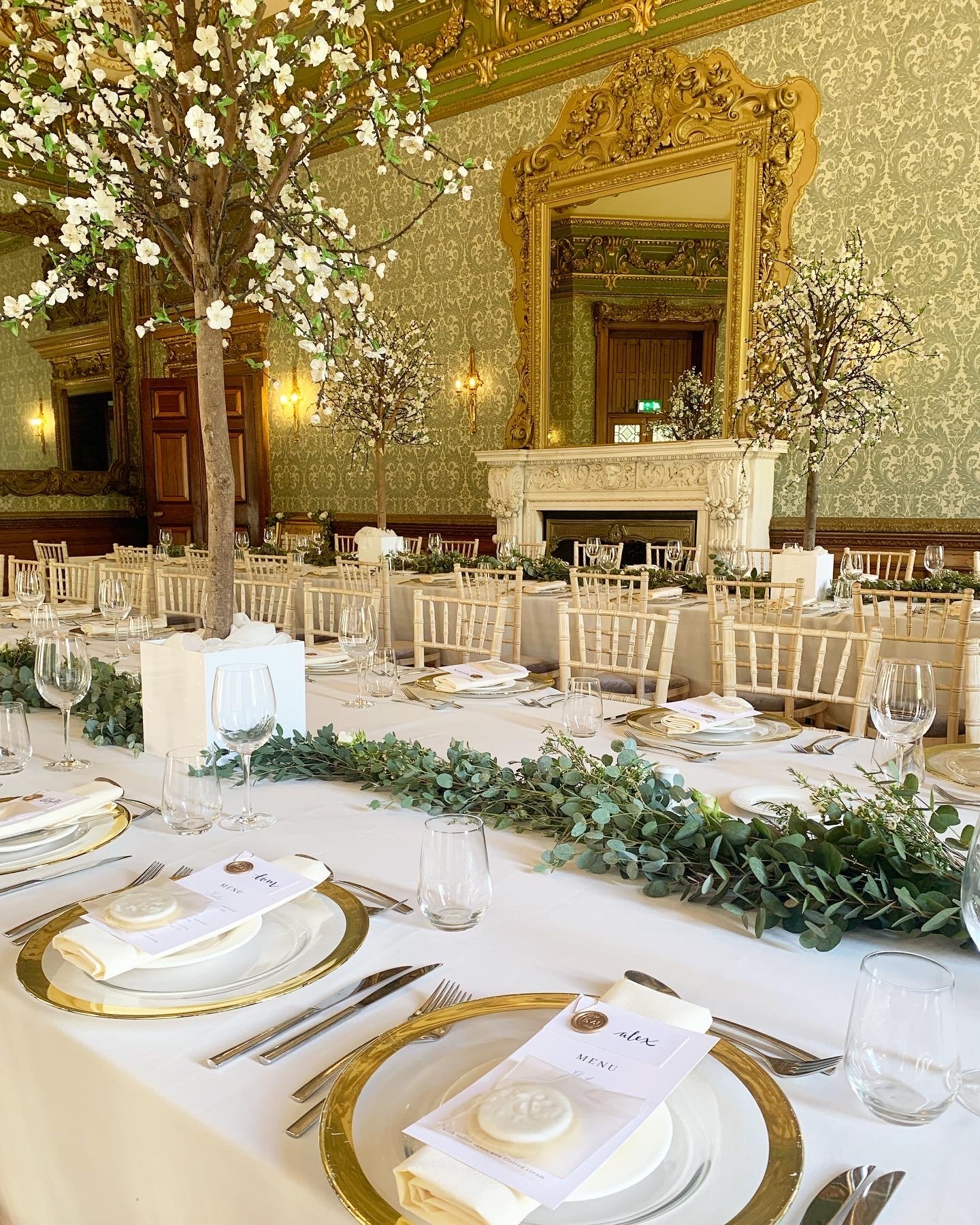 Hawkstone Hall Wedding Decor