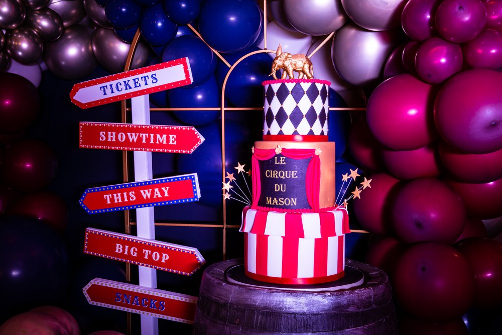 Circus party cake