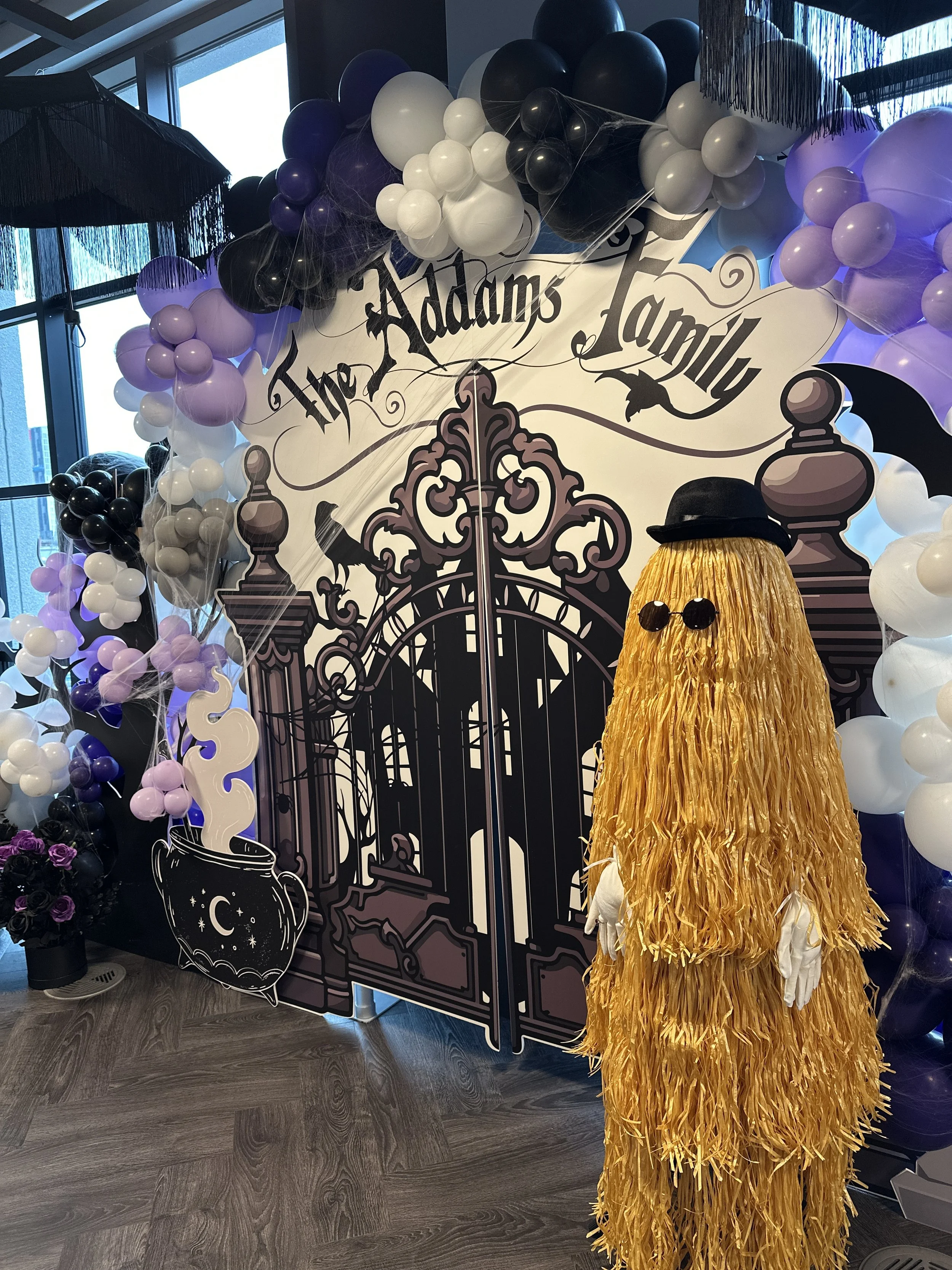 Addams Family halloween decor