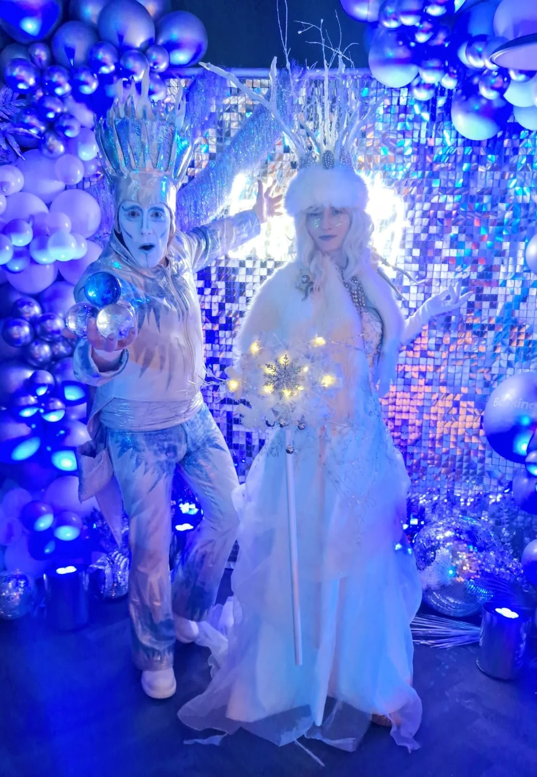Christmas party entertainers snow queen