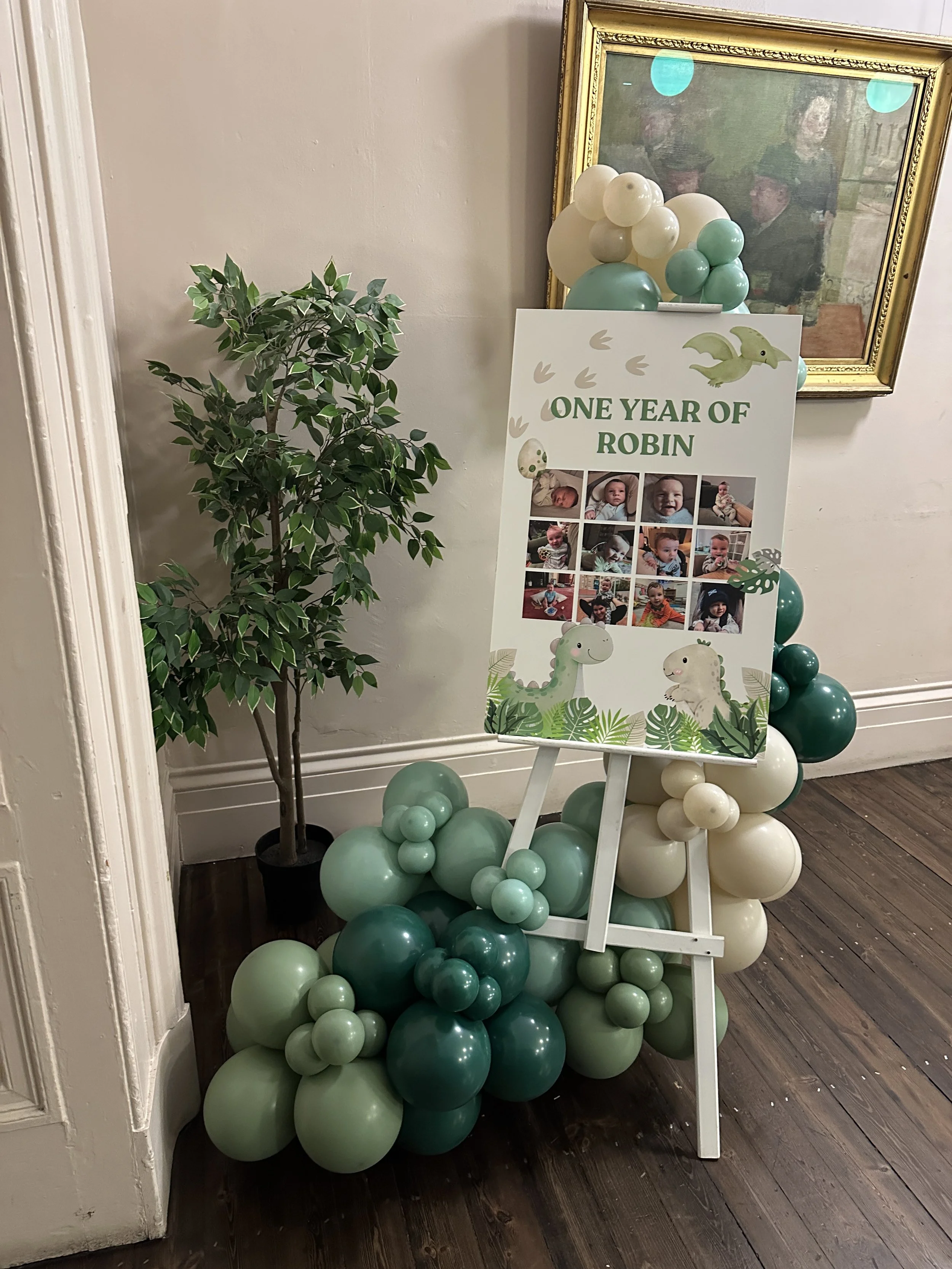 Custom baby's first year sign