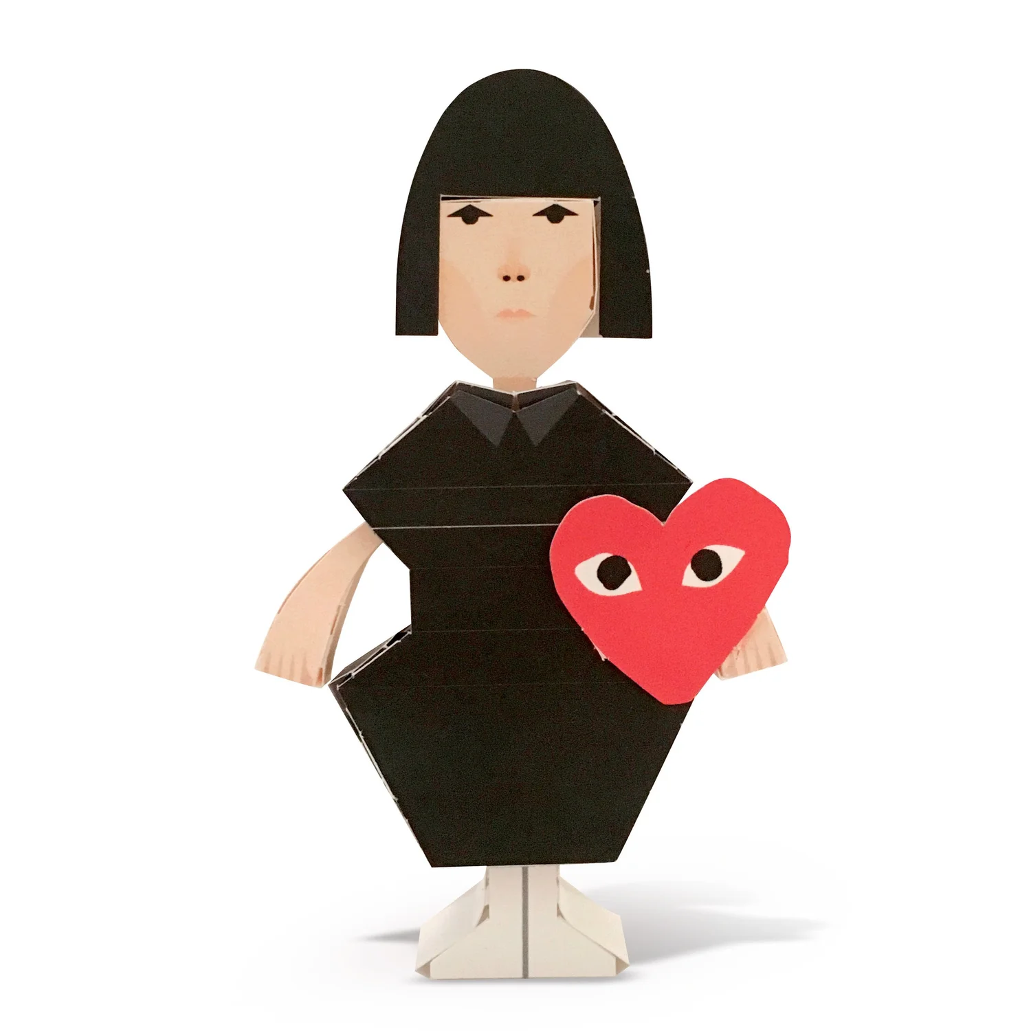 Rei Kawakubo Logo Cdg Play Comme Des Garçons PLAY Double Heart