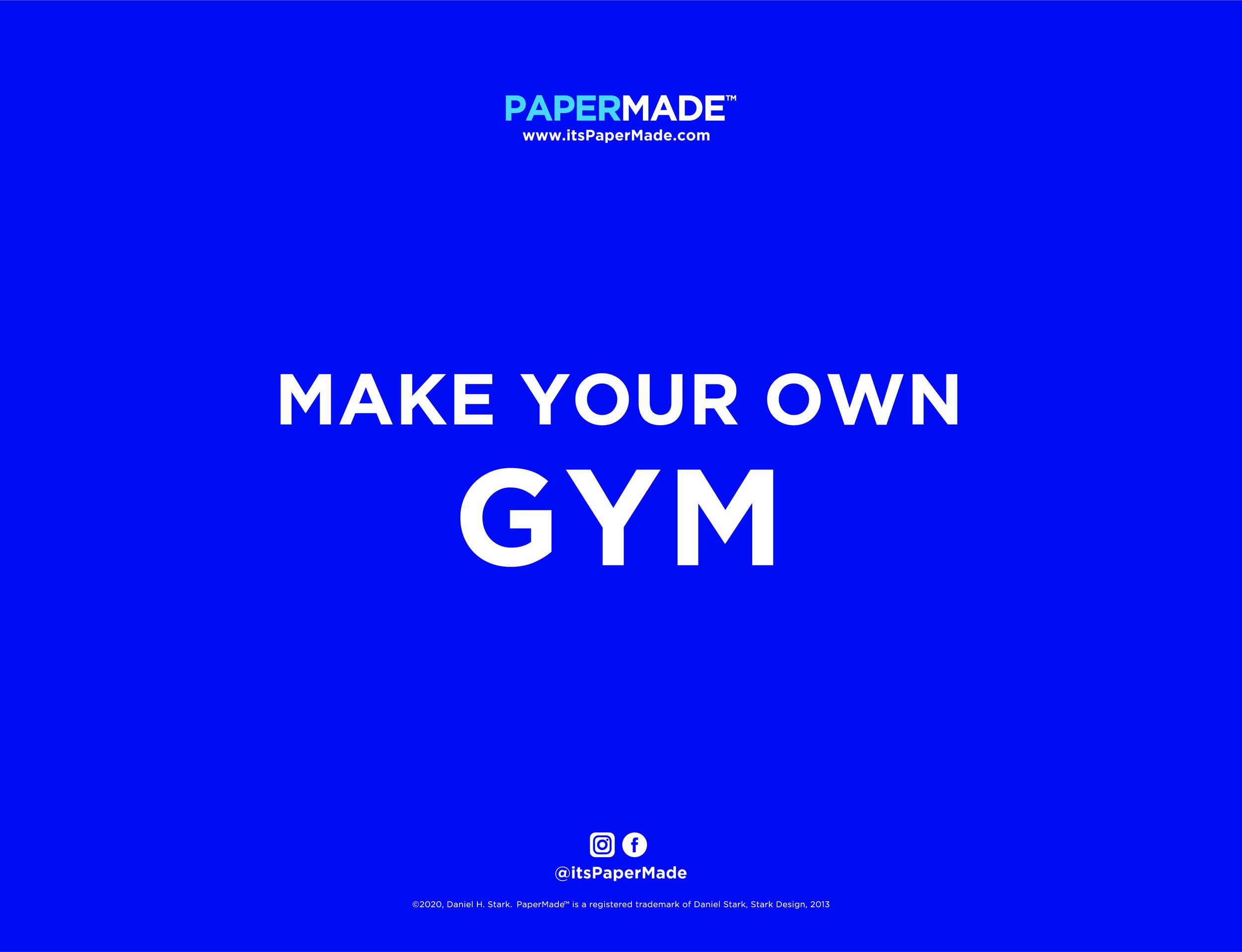 Make your own GYM - FREE Printable
