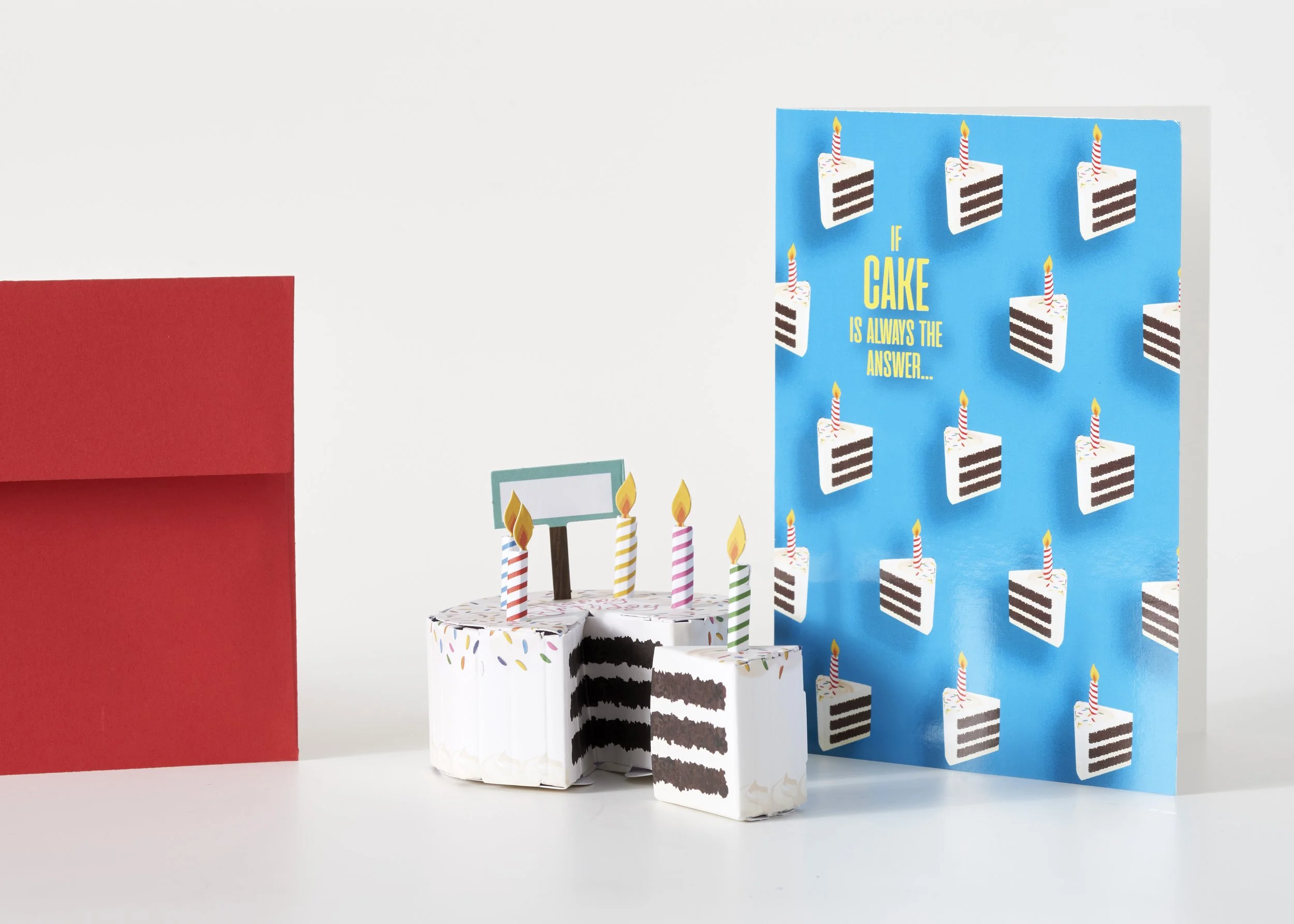 Qubie® POP UP Customized Greeting Words Creative Business Birthday