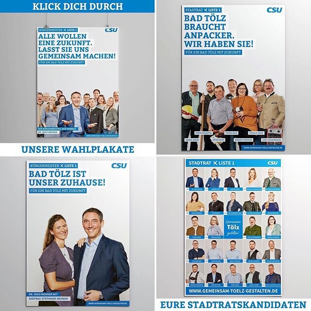 Habt Ihr alle unsere Plakate in den letzten Wochen gesehen? Wenn nicht - einfach hier durch wischen 😃 
Und nicht vergessen: Sp&auml;testens am Sonntag  W&auml;hlen gehen! 
#kommunalwahl2020 #liste1 #gemeinsamtoelzgestalten #wahlkampf #wahlplakat #ba