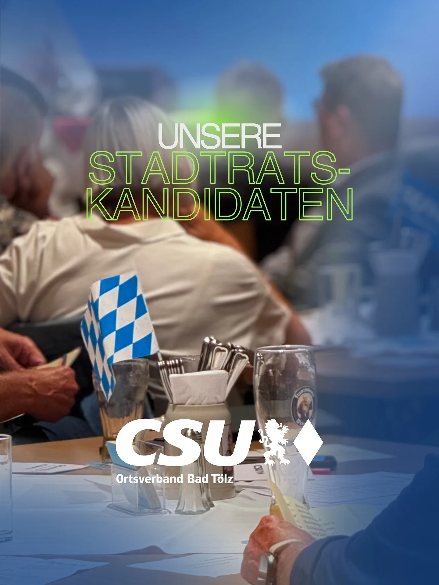 Startklar f&uuml;r die Stadtratswahl 2026! Mit einer super Truppe starten wir in die Kommunalwahl und haben unsere Stadtratsliste aufgestellt. Frauen, M&auml;nner. Handwerk, Landwirtschaft, Lehrer, Techniker, Angestellte. Im
Alter von 26-68. Bei uns 