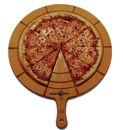 Equal Pizza Slices Assure Consistency With Calories And Nutrition Portion PadL