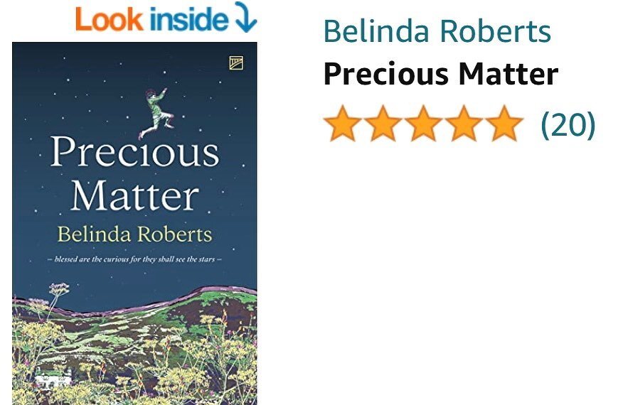 20 reviews&hellip; thank you to those who have emailed me to say they have enjoyed Precious Matter - if so please feel free to add your comments as an Amazon review! (apparently I need 100 - and they can be short - so much appreciated if you drop a p