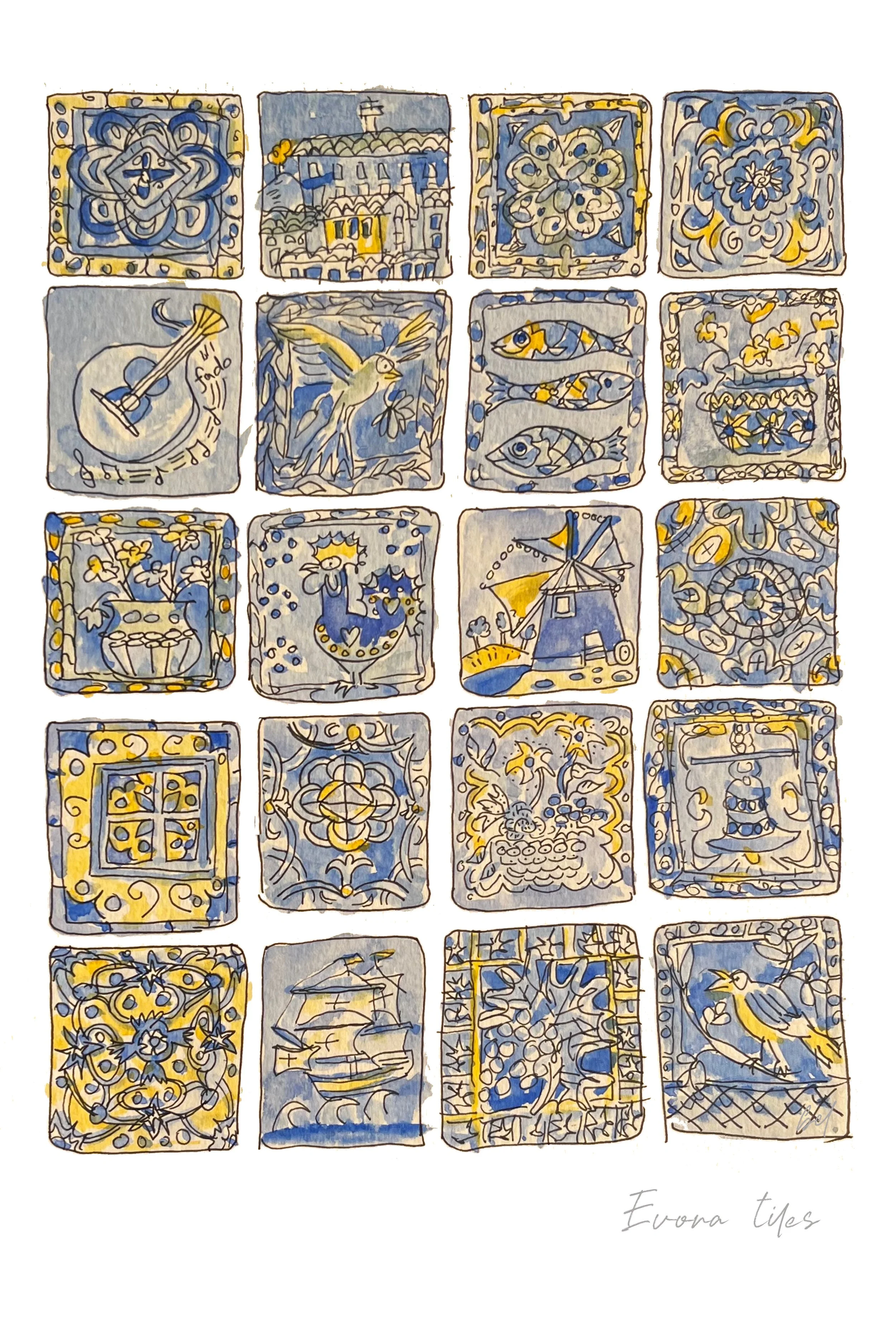 Evora tiles