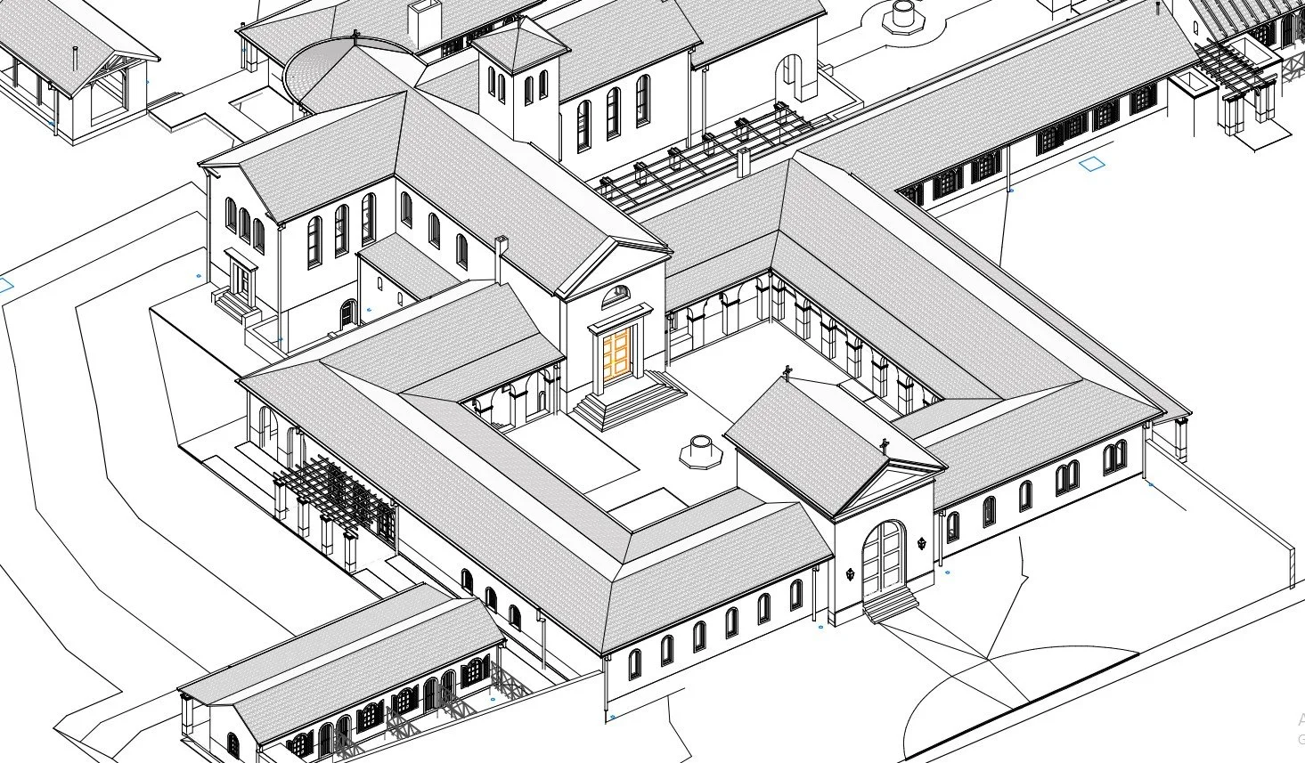 Stage 1: Chapel &amp; Courtyard