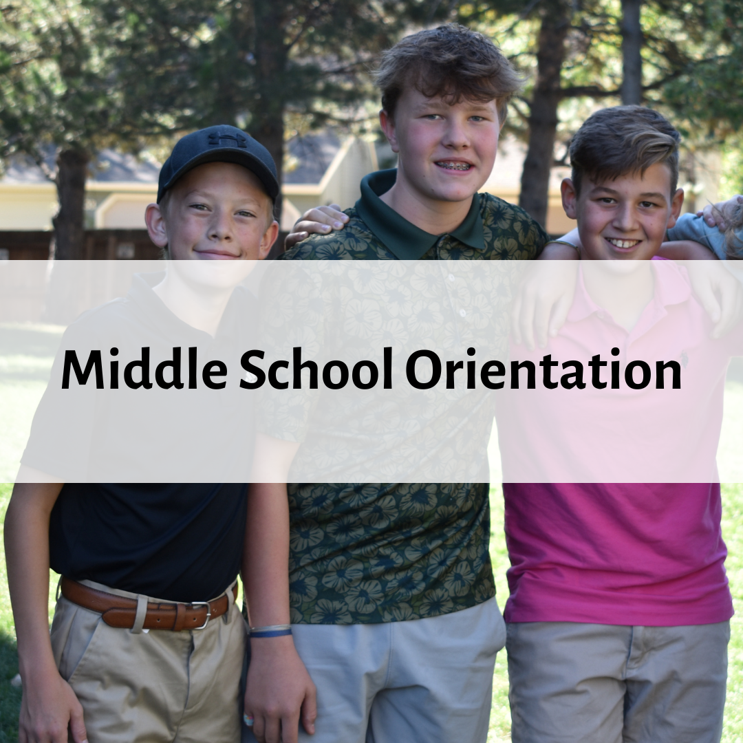 Middle School Orientation