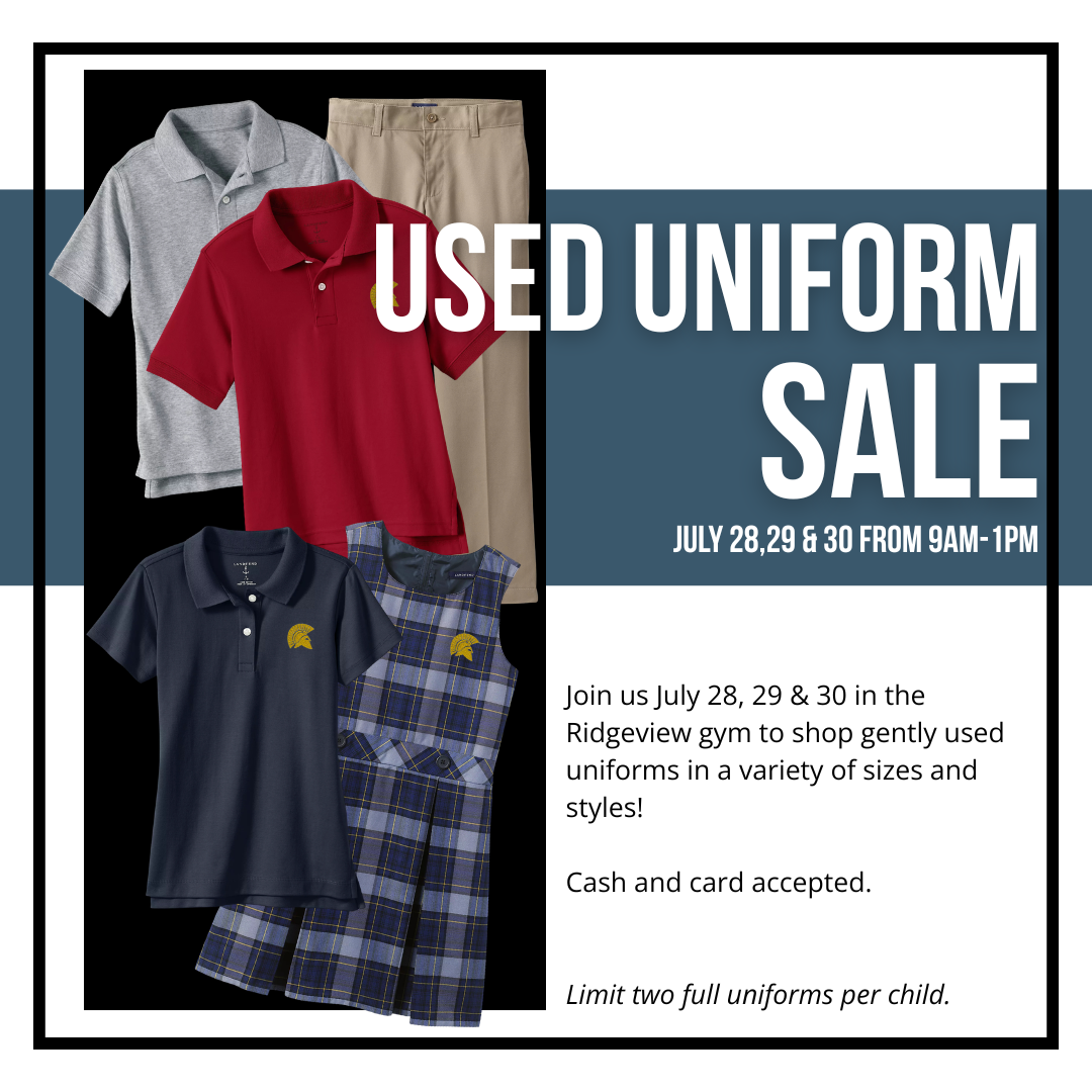 Summer Used Uniform Sale