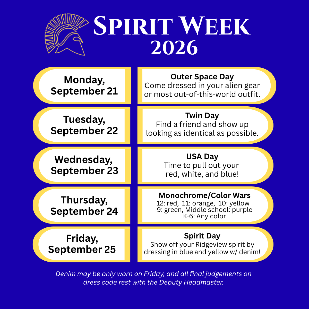 Spirit Week