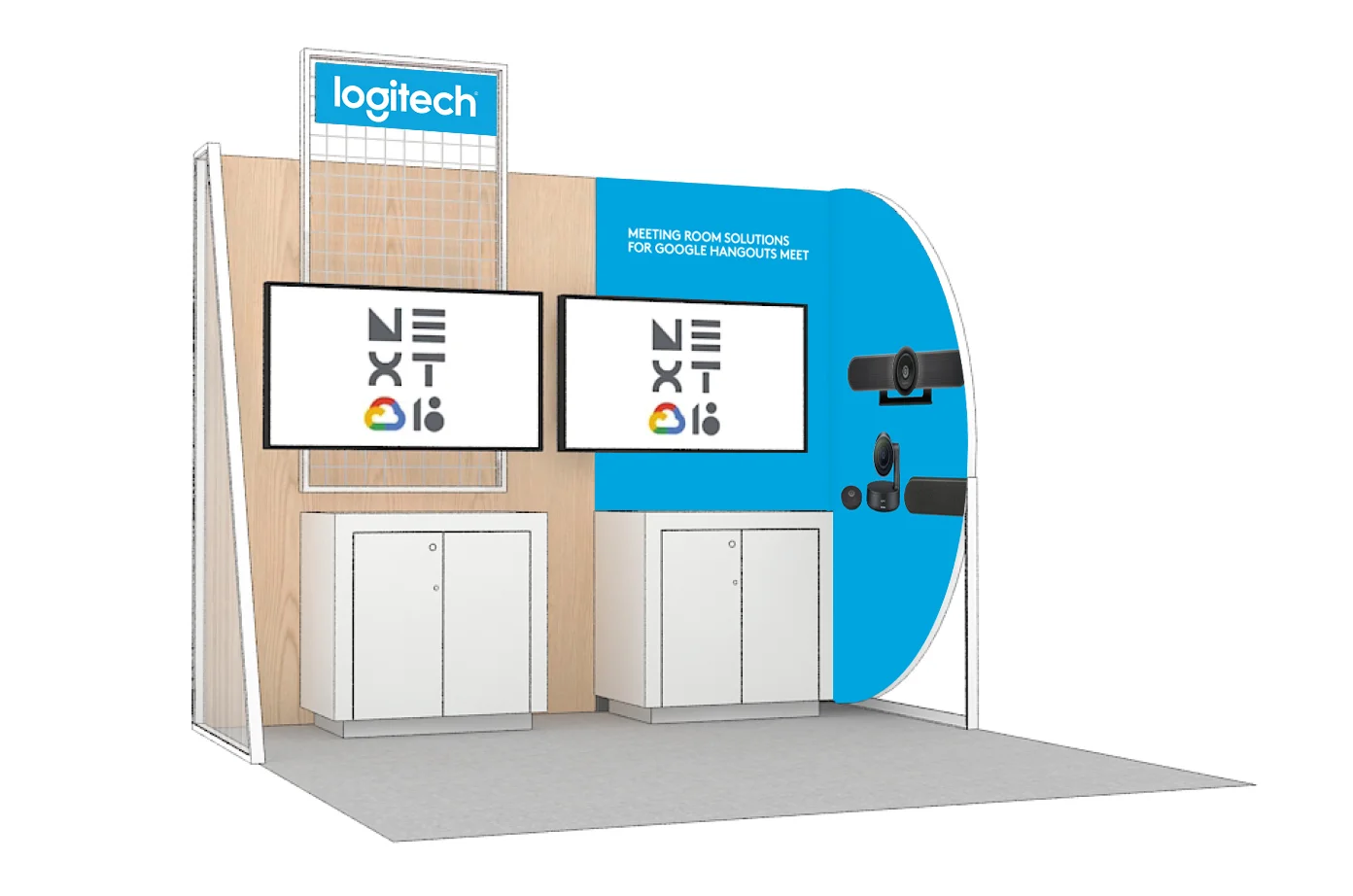 Trade show graphics for Google Cloud Next Conference.