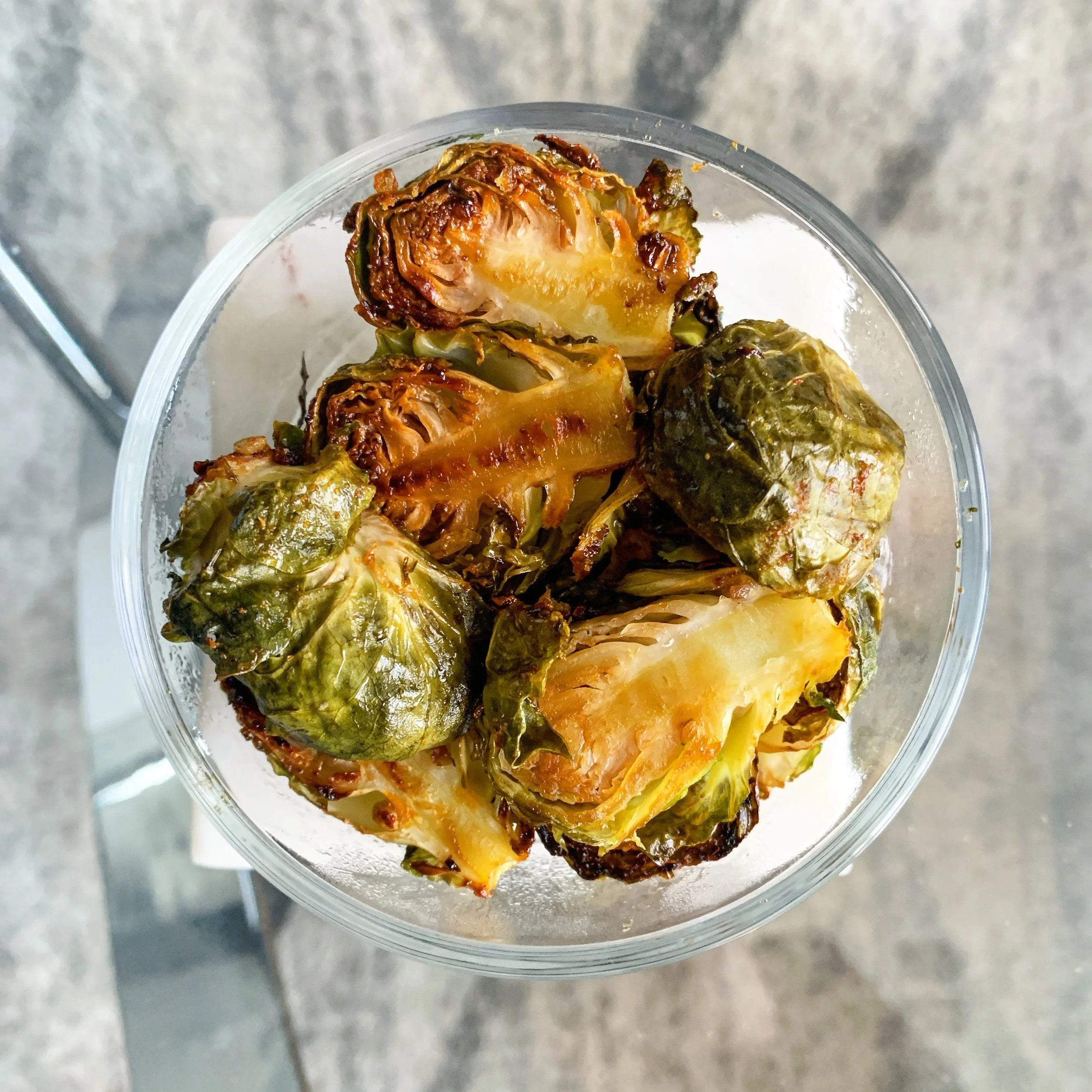 3 Ingredient Sweet n' Spicy Brussel Sprouts