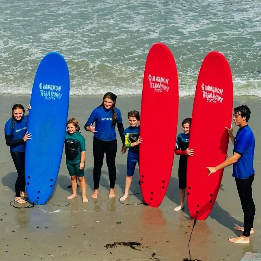 Surf Lessons and evening surf camps start in June weather permitting. Online booking opens MAY 1st at cinnamonrainbows.com 🤙🌊🌞