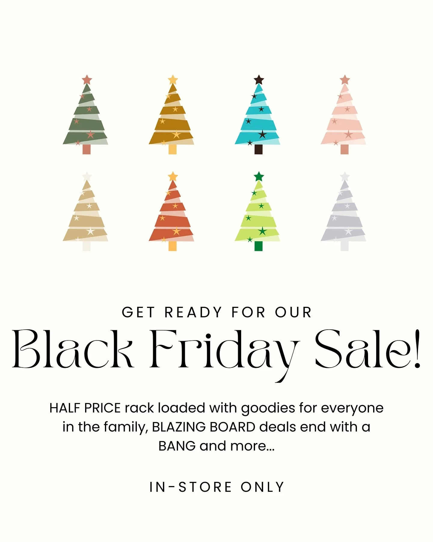 Major surf report: Deals hitting harder than a clean shoulder-high set 😮&zwj;💨🌊
Nov 28th = Half-Price Rack