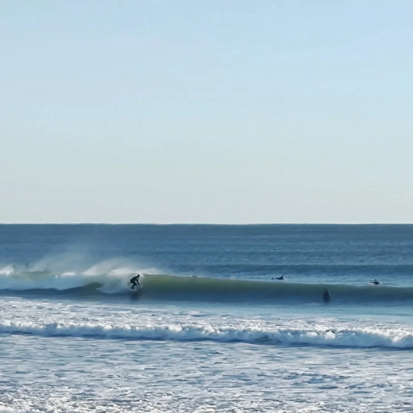 Sat morning Dec 20th The Wall 
8:30am Chest High and clean under sunny skies with steady off shore winds 🌊☀️🎄Our 🎥 Surf Cam will be back online soon! 
Thanks for your patience.