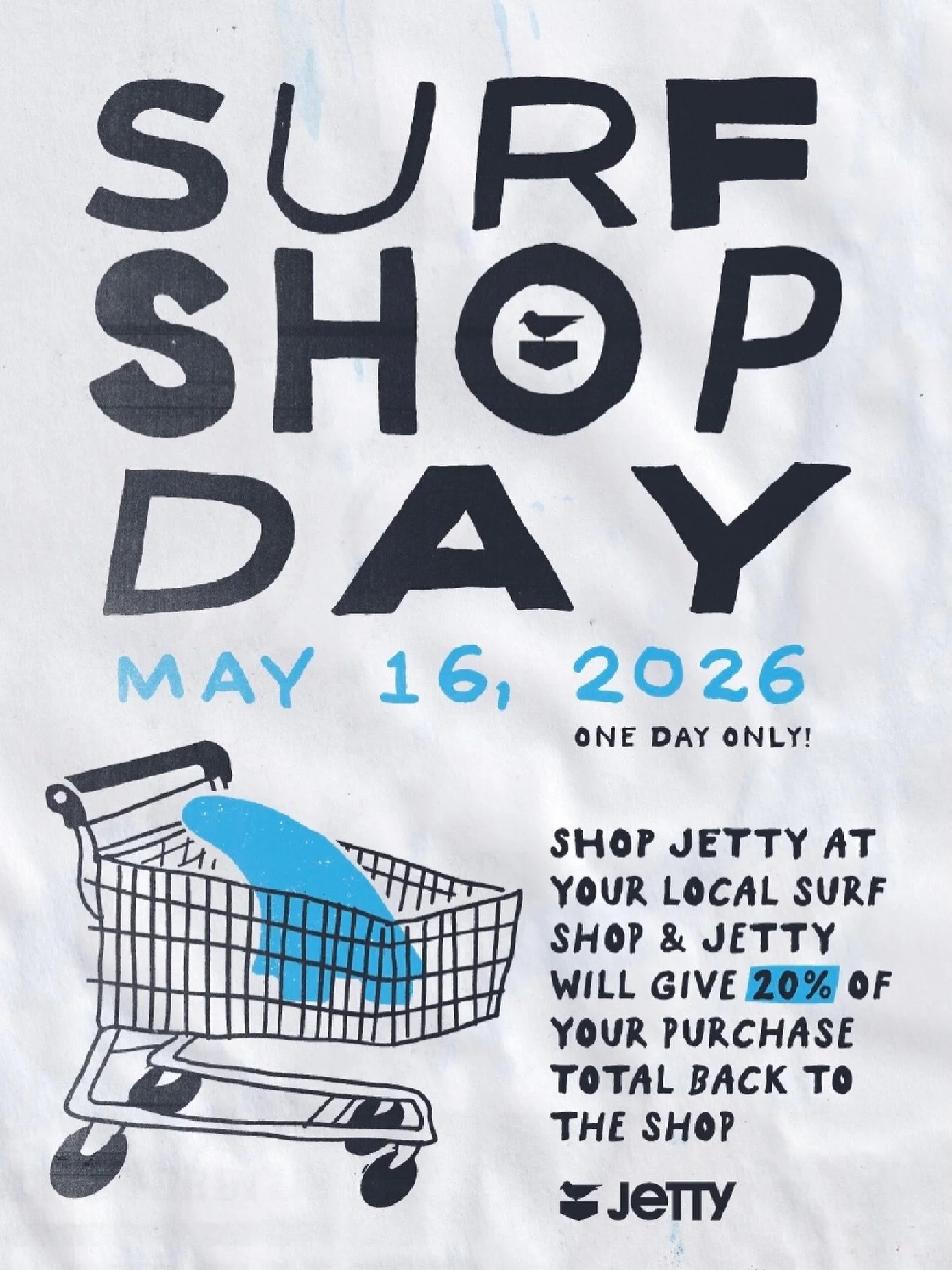 Surf Shop Day 2026!!! Shop your local surf shop!! Shop @thejettylife this saturday ☀️🐟🌊