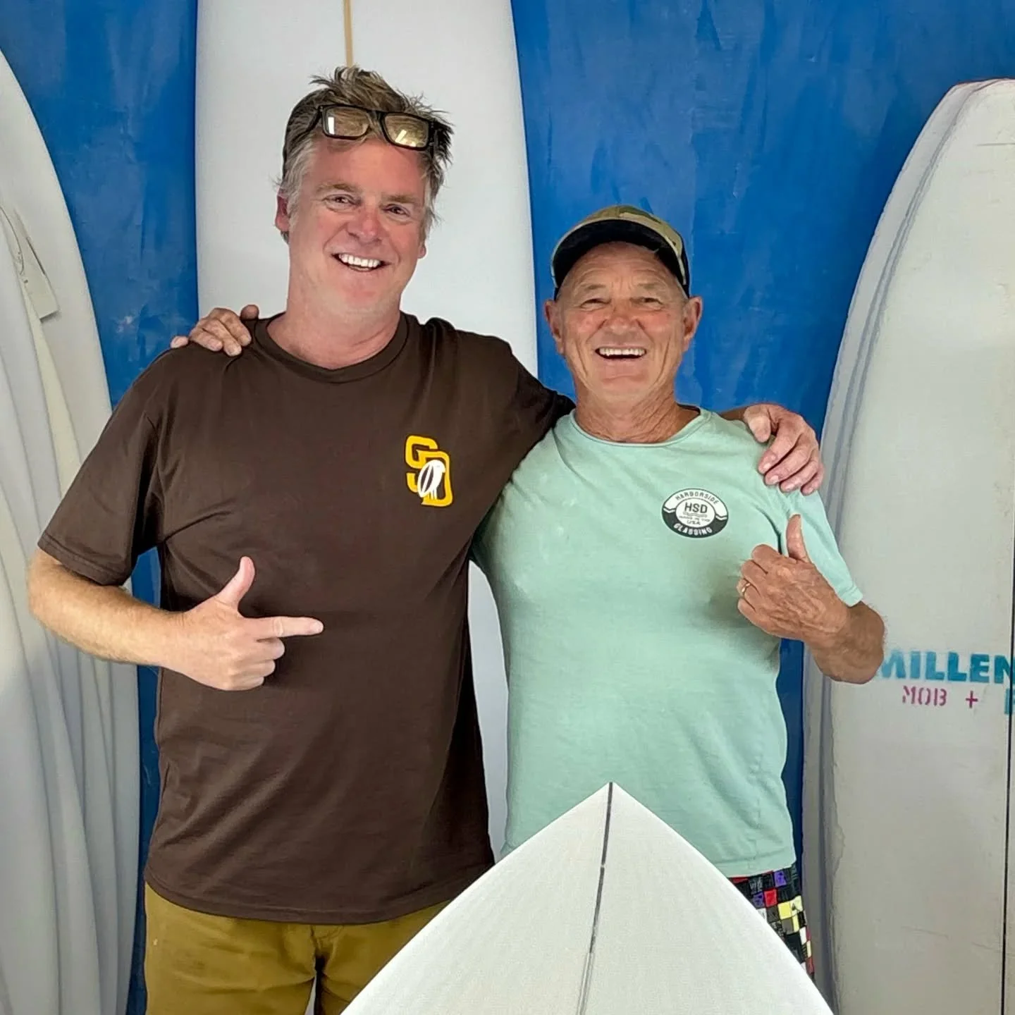 Back in 1989 when I took over the shop the first thing I did was get 2 boxes of boards from this guy Micheal Baron @mbhandshapes. All these years we're still at it grateful to be doing what we love!
🌊&hearts;️