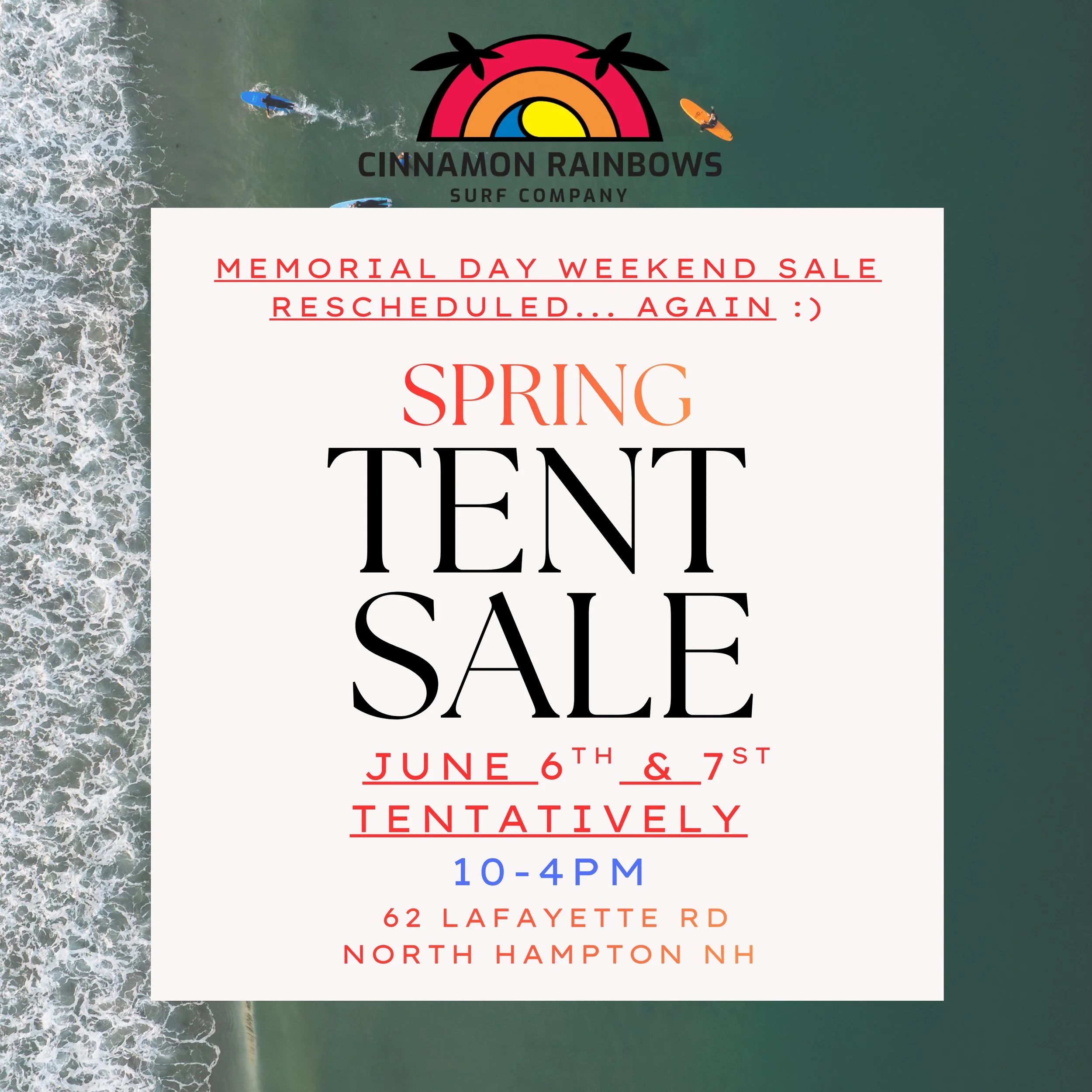 🚨*RESCHEDULED DATE* Due to the weather we are making the decision to postpone the sale another weekend. We hope to see you all on June 6th and 7th 🚨