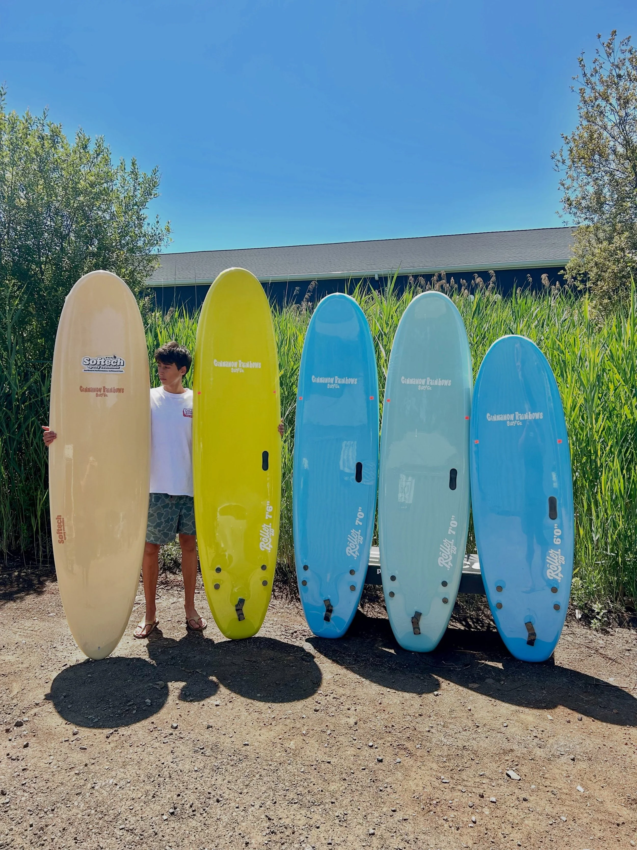 New @softech_softboards have arrived!

We have the Roller, Zeppelin, and Middie models available from 6&rsquo;0 - 8&rsquo;6

Perfect boards for beginners and small summertime surf🤙