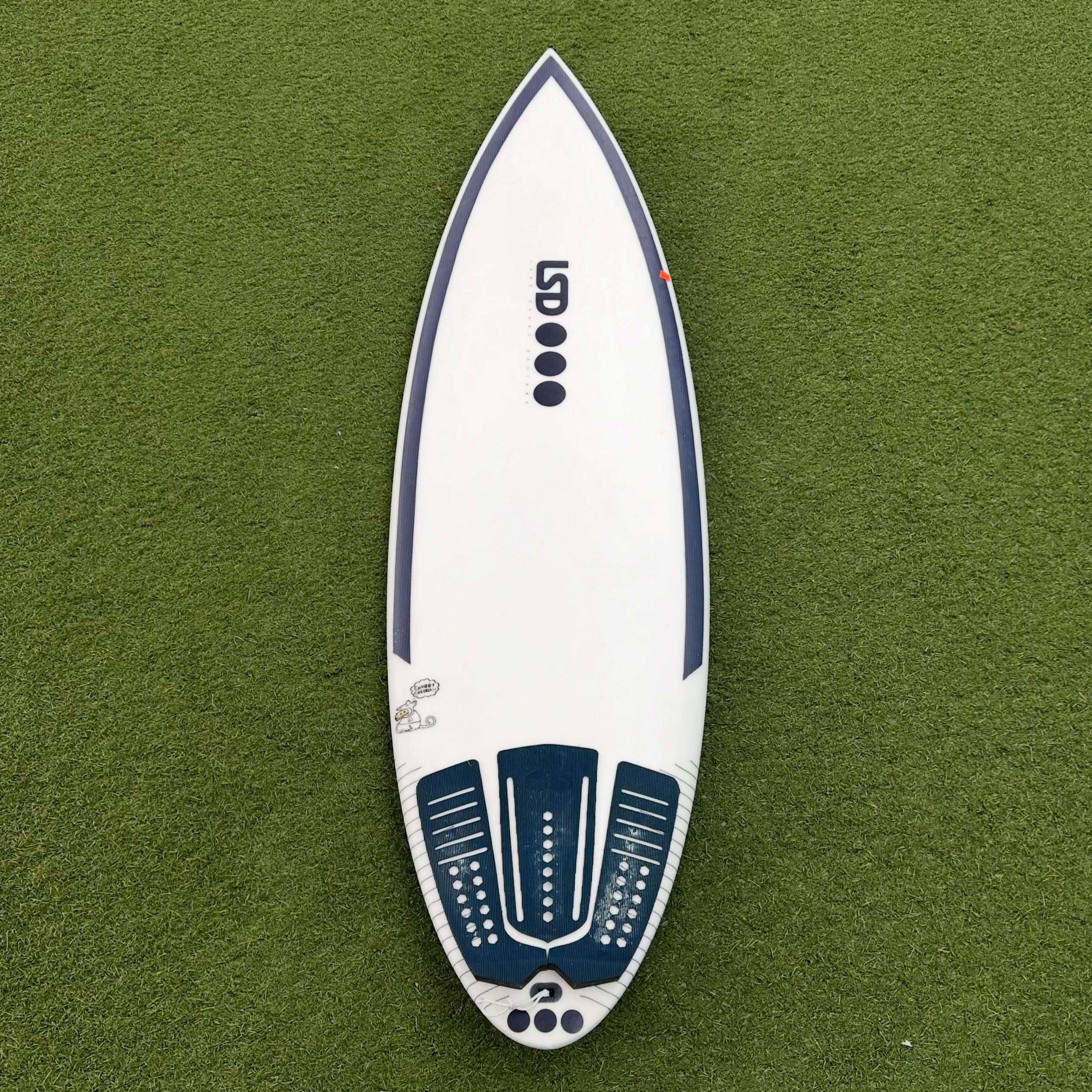 Used @lsdsurfboard Chubby Chedda

5&rsquo;11 x 19 5&rsquo;8&rdquo; x 2 1/2&rdquo; @ 31L

Tri/Quad fin set up

Excellent Condition 

-$449-