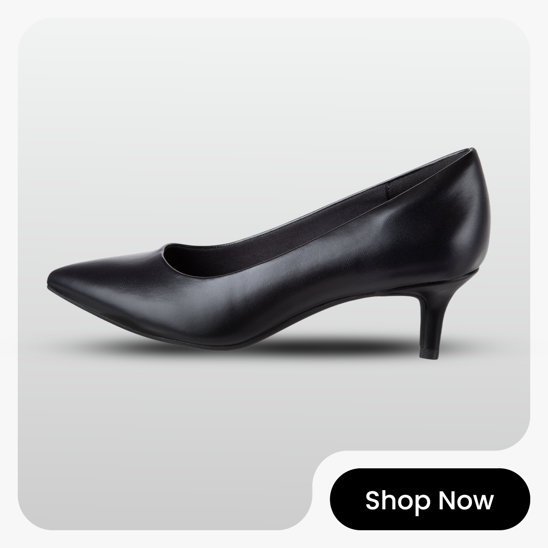 Comfort Plus - Komfy Kitten Heel - Black