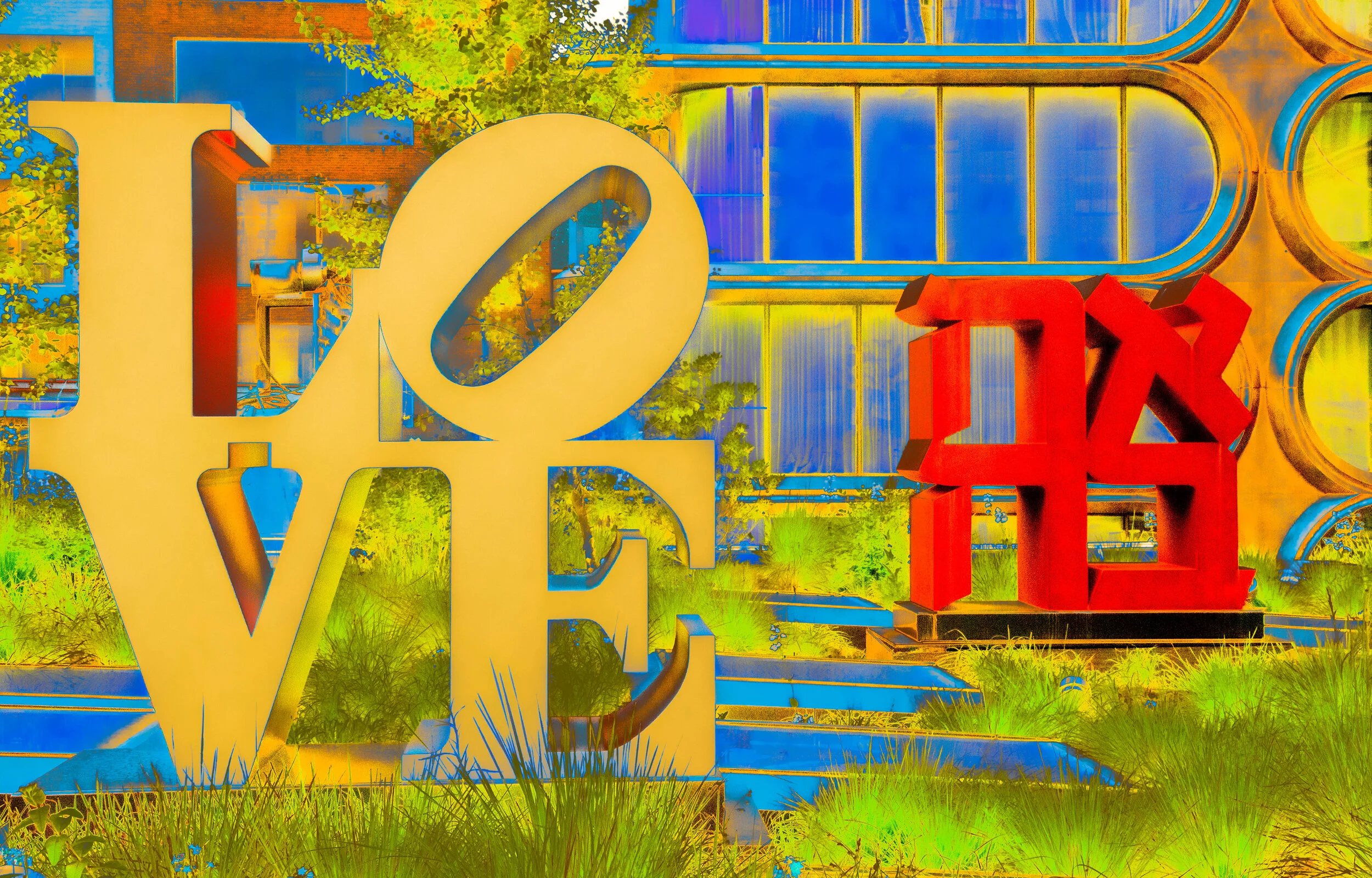 LOVE Twice on New York High Line