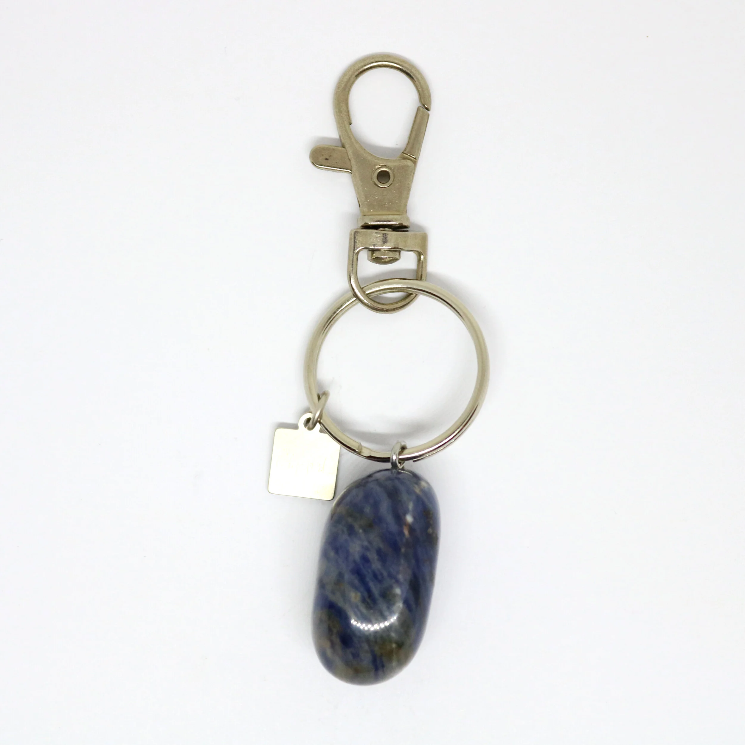 Sacred Masculine tumbled keychain lapis lazuli c1.jpg
