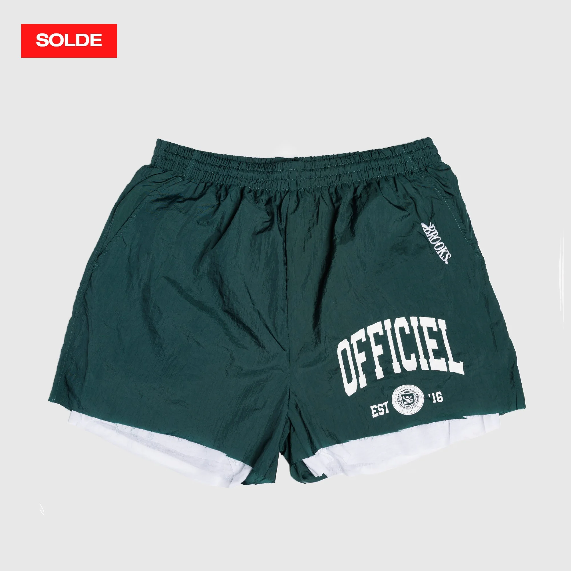 25% OFF - BROOKS SHORTS - VERT