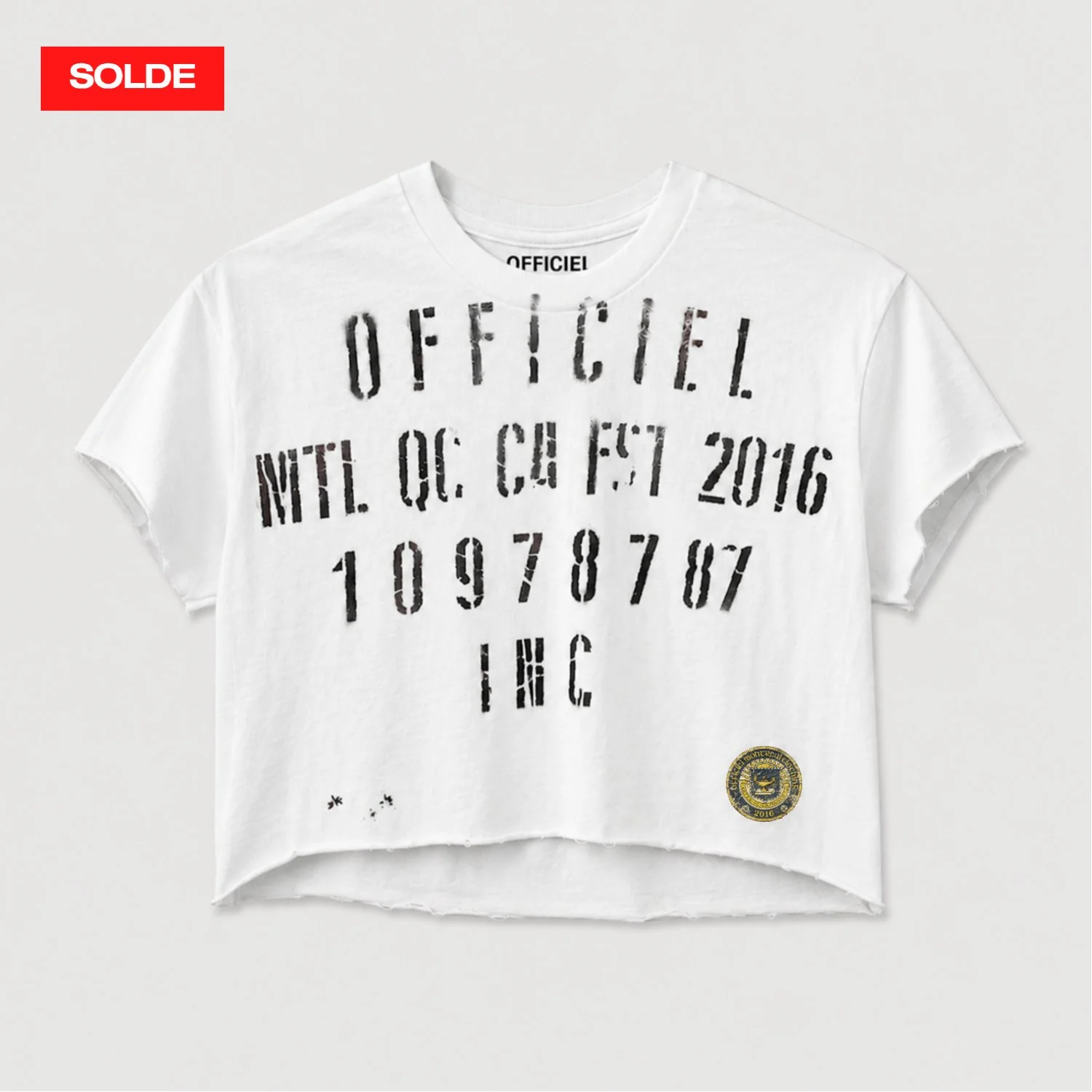 25% OFF - CROP TEE SS26