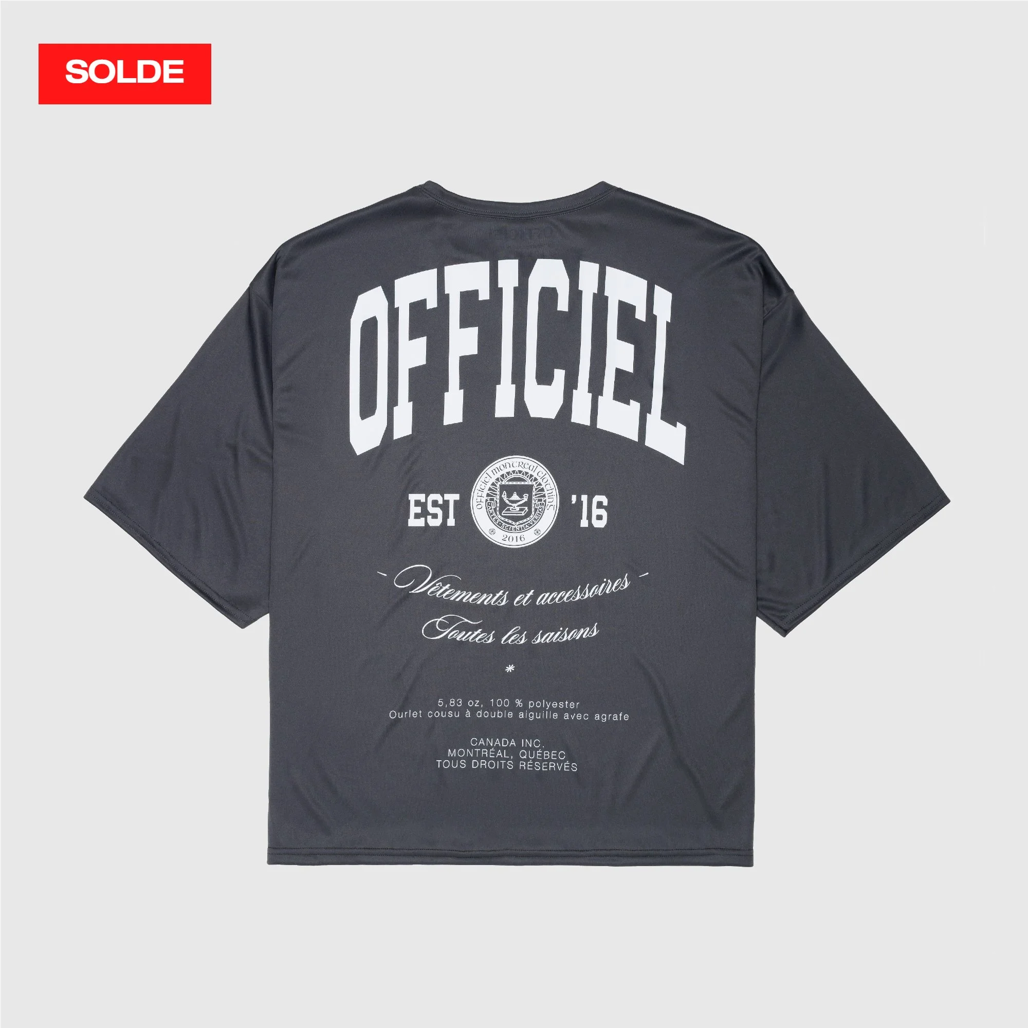 50% OFF - V.O.S.C. - POLY TEE (GRIS)