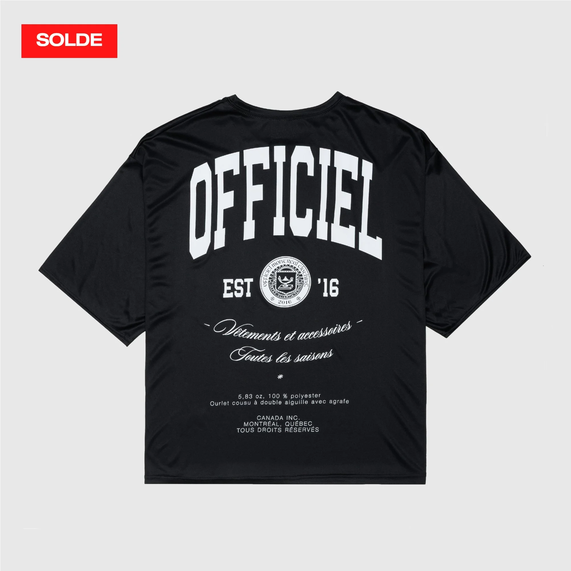 50% - OFF - V.O.S.C. - POLY TEE (NOIR)