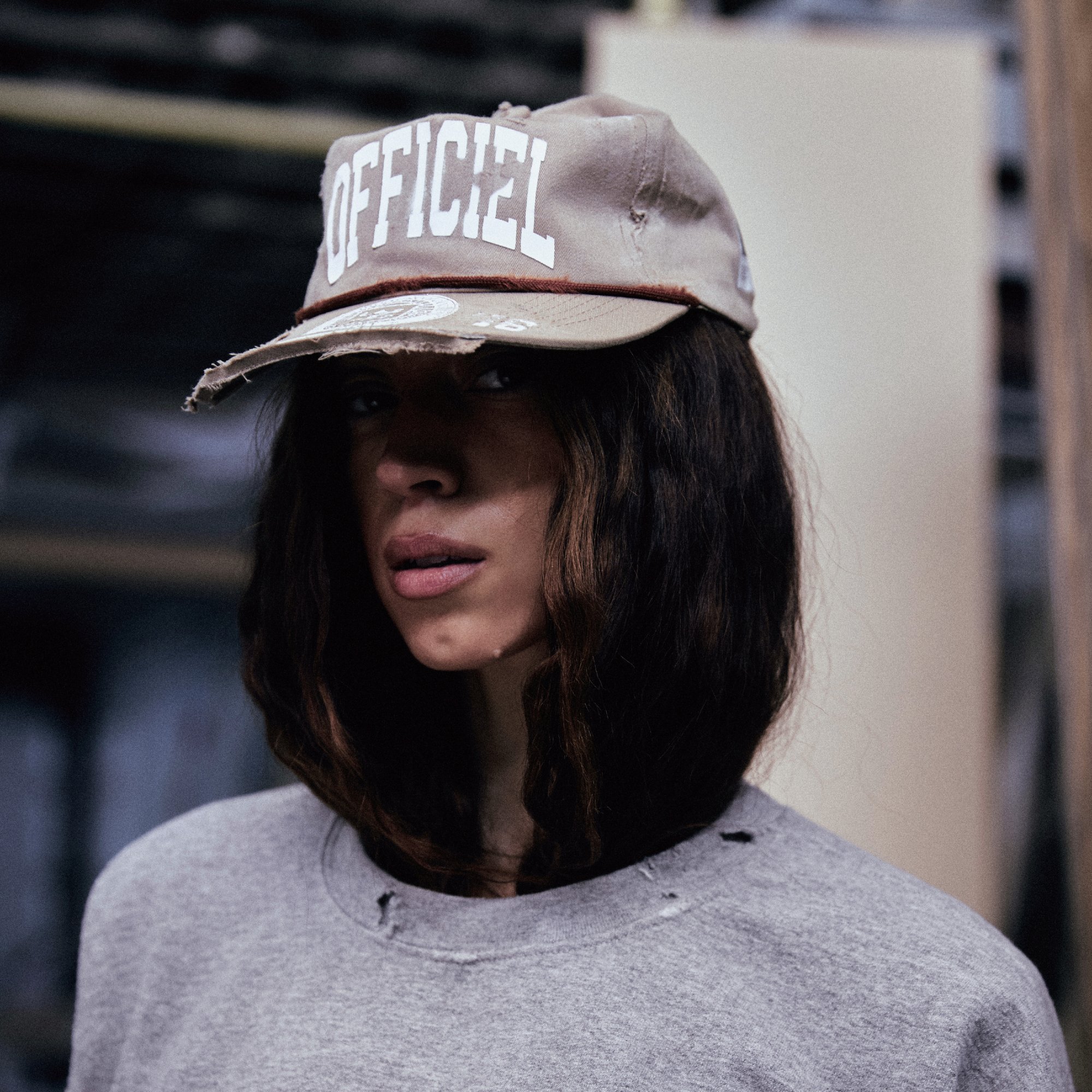 DISTRESSED MILITARY CAP
