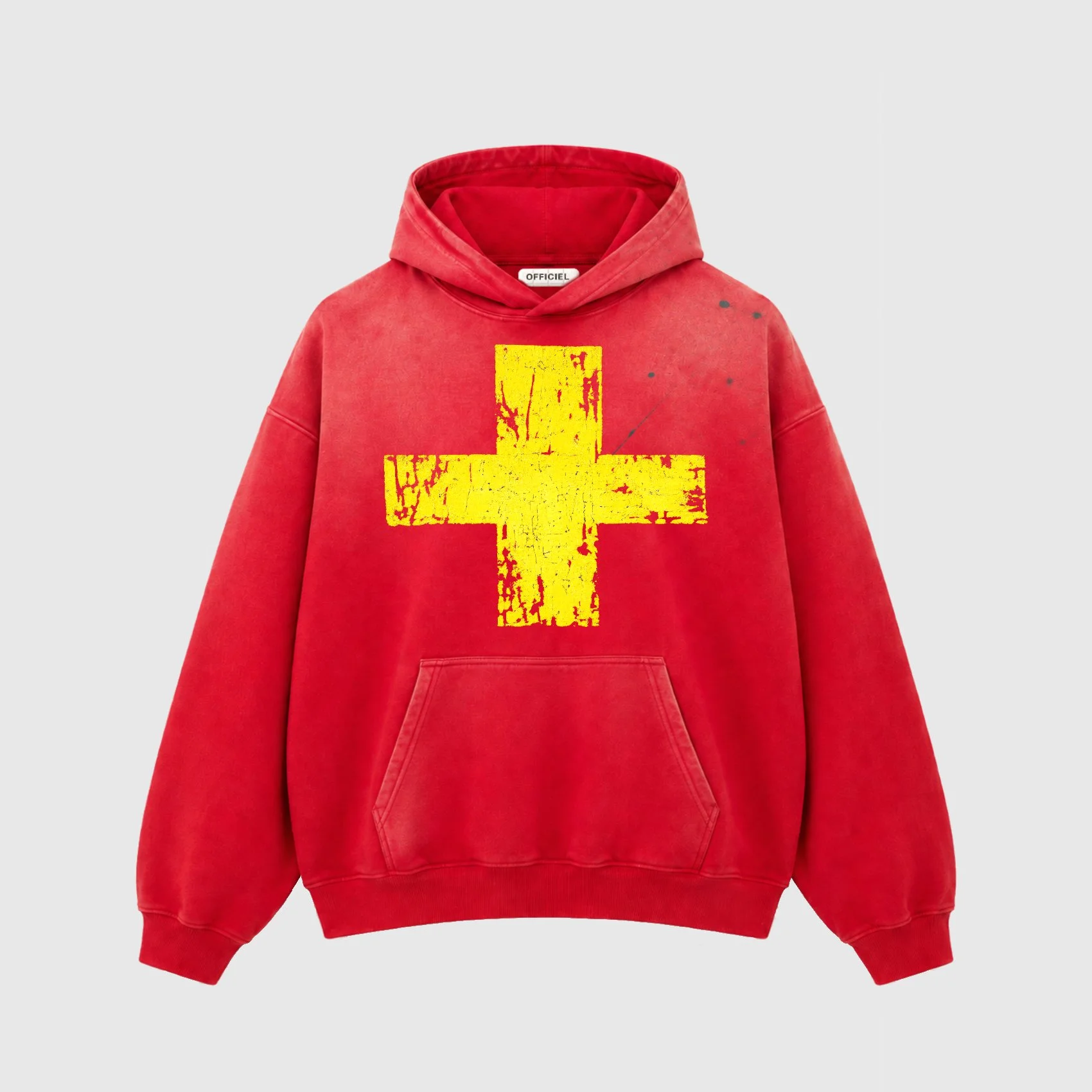 YELLOW CROSS HOODIE