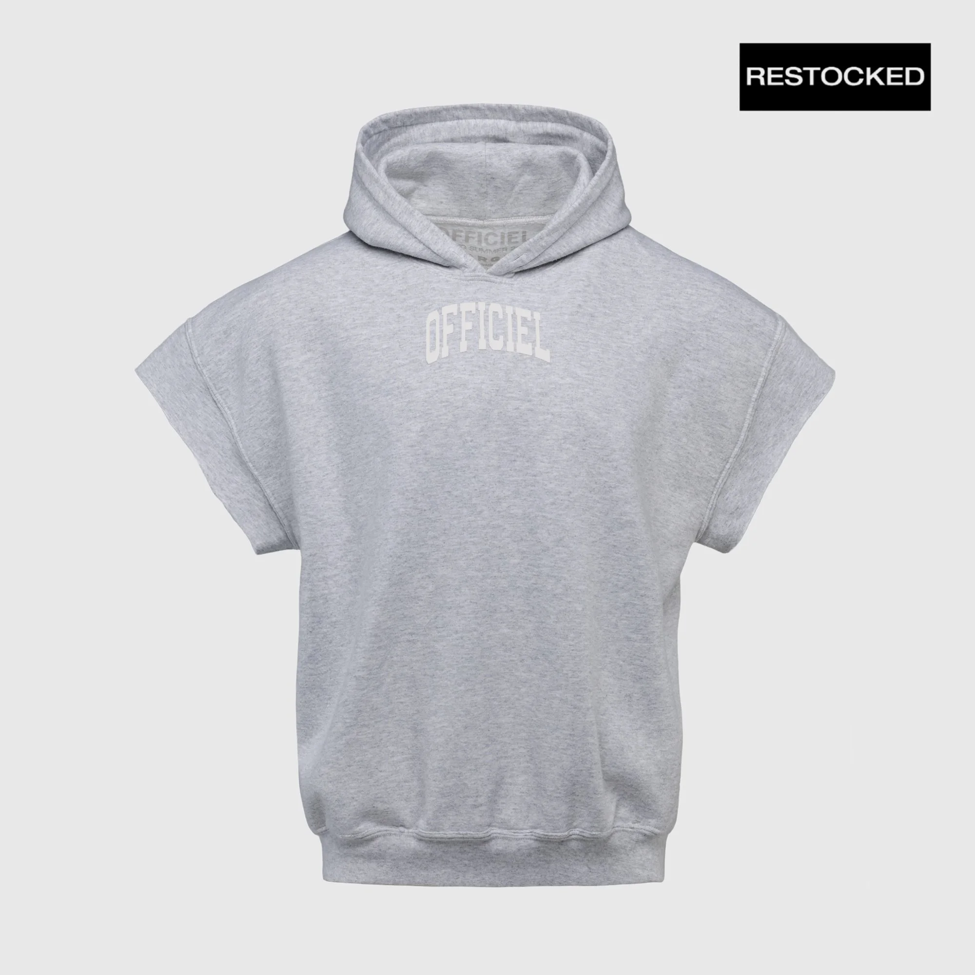 MUSCLE CUT HOODIE (VINTAGE GREY)