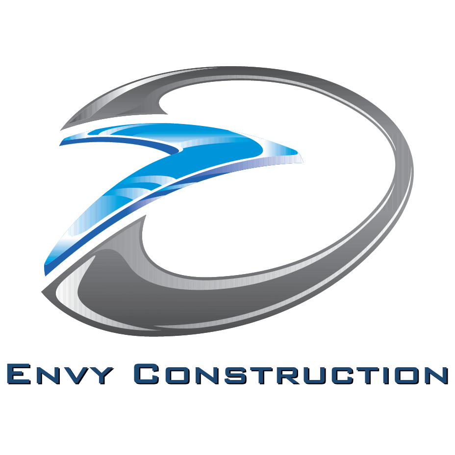 A stylized logo featuring a blue and silver number '7' with a swirling design, and the text 'ENY O CONSTRUCTION' beneath it.