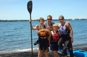 Dovid and family camping on Knight Island